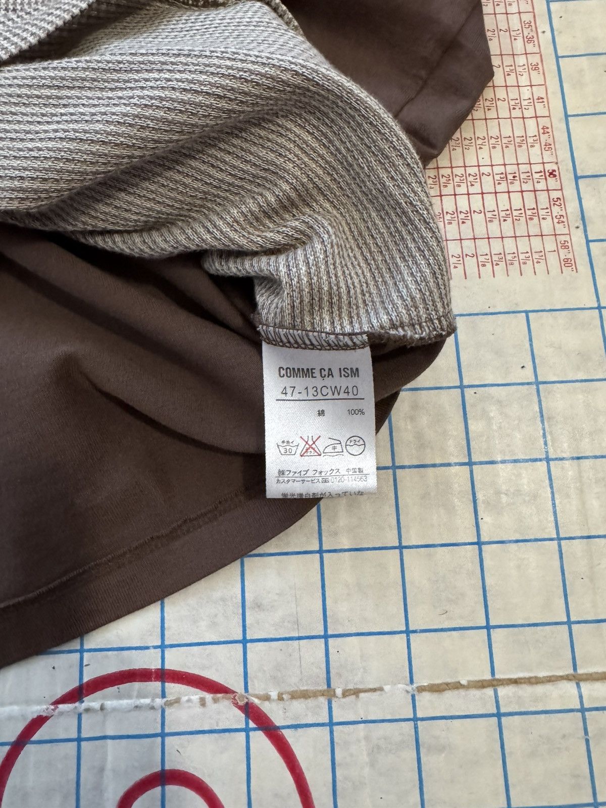 Comme Ca Ism × Japanese Brand Comme Ca Ism Houndstooth Long Sleeve Polo Shirt Mens Medium Size US M / EU 48-50 / 2 - 8 Thumbnail