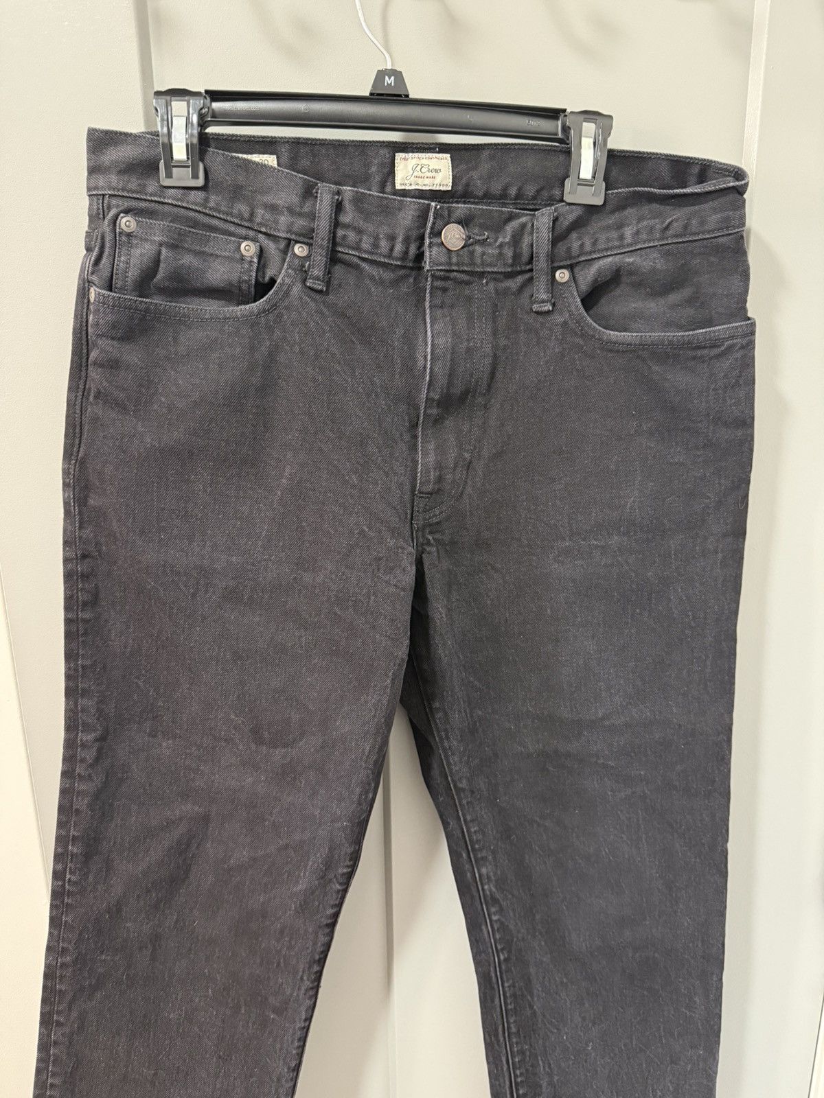 J.Crew J.Crew Classic Straight Leg Black Denim Size US 33 - 1 Thumbnail