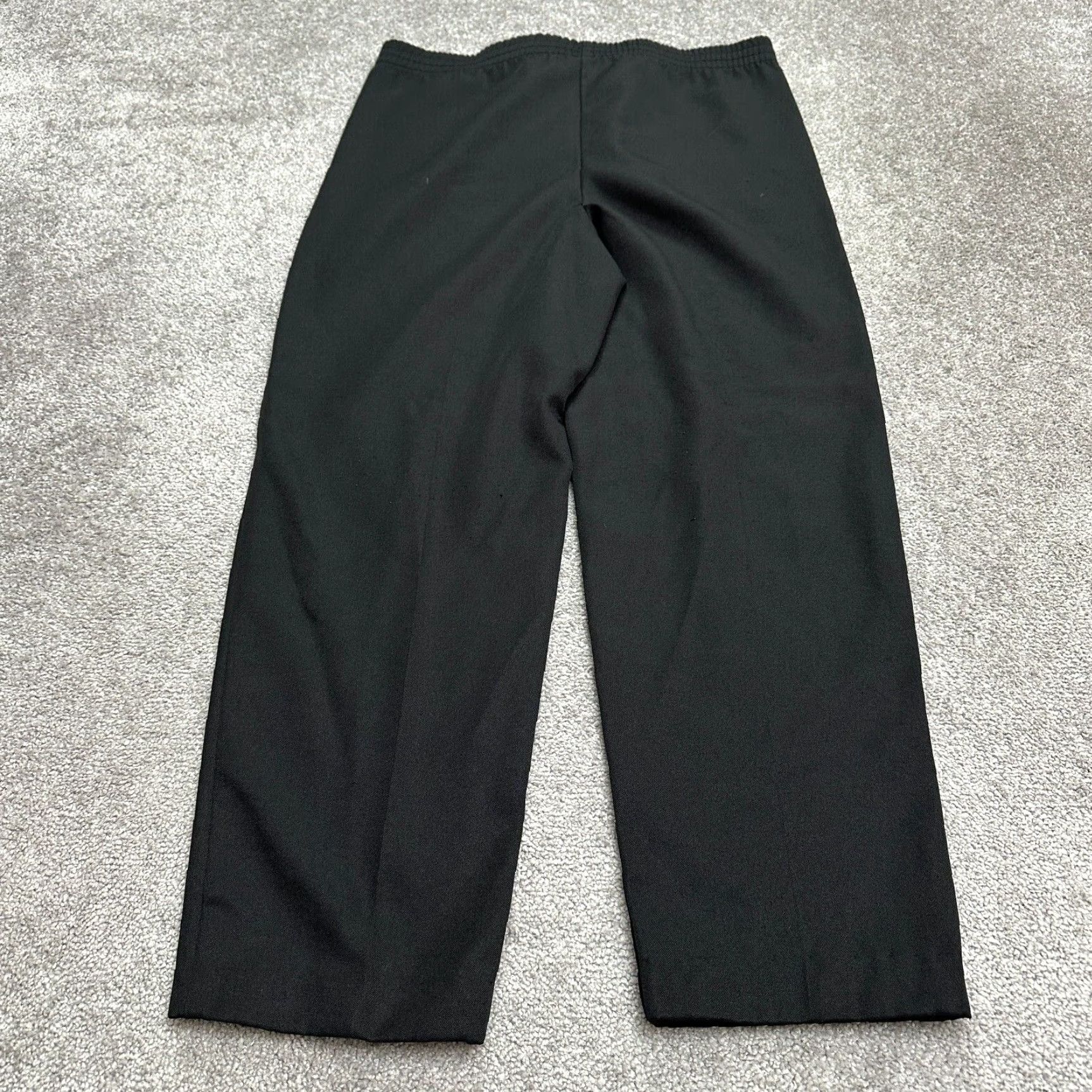 Vintage VINTAGE Bending Easy Black Dress Pants Womens 12 High Rise Straight Leg Pants 36x27.5 Size 34" / US 12 / IT 48 - 2 Thumbnail