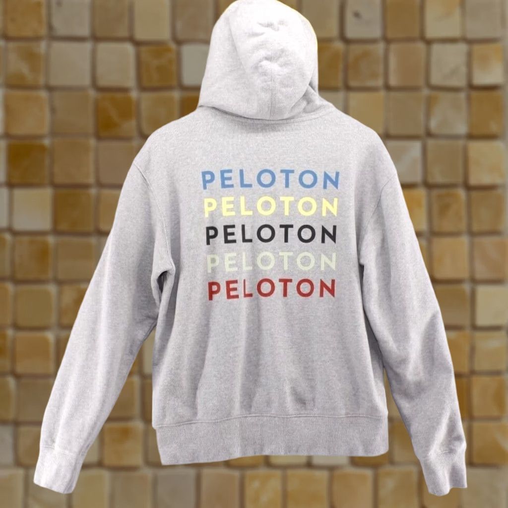 Vintage Peloton Men’s Full Zip Hoodie Sweatshirt Grey Graphic Print Sz M Shirt Hoodie Mens XS? Size US M / EU 48-50 / 2 - 1 Thumbnail