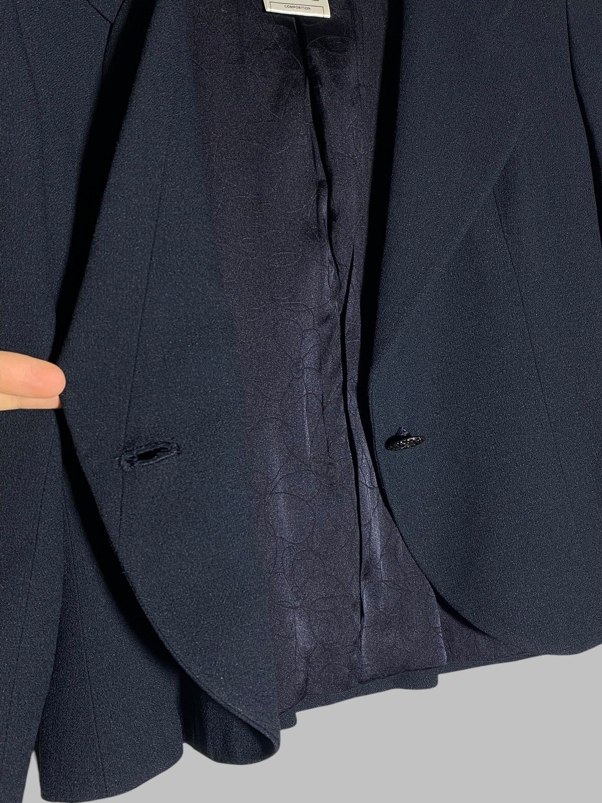 Chanel Chanel Navy Blue Blazer Embellished Rhinestone Button Jacket Size XS / US 0-2 / IT 36-38 - 9 Thumbnail