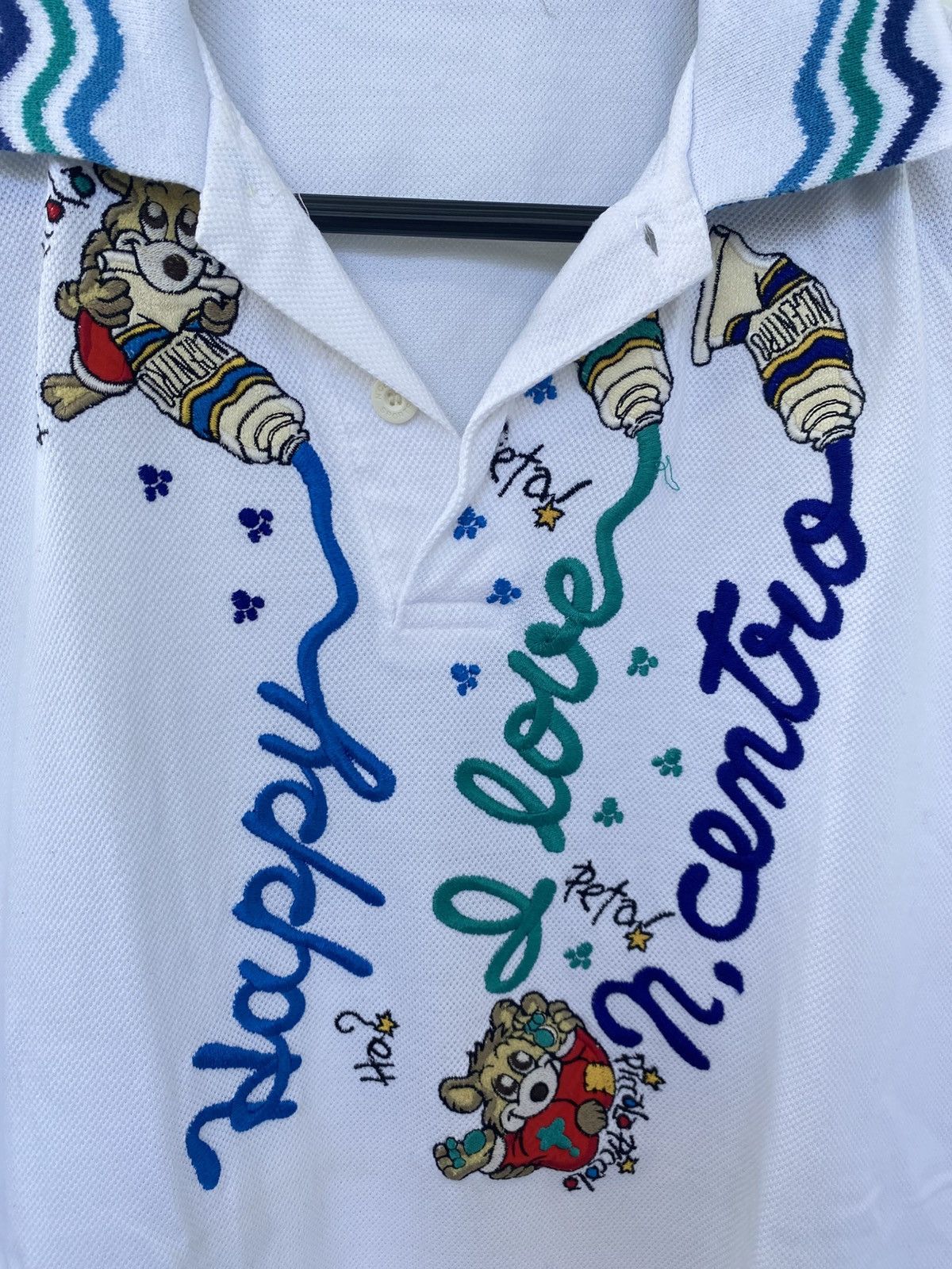 Cartoon Network × Japanese Brand × Vintage Vintage Rare N Centro Embroidered Cartoon Art Polo Shirt Size US L / EU 52-54 / 3 - 2 Thumbnail