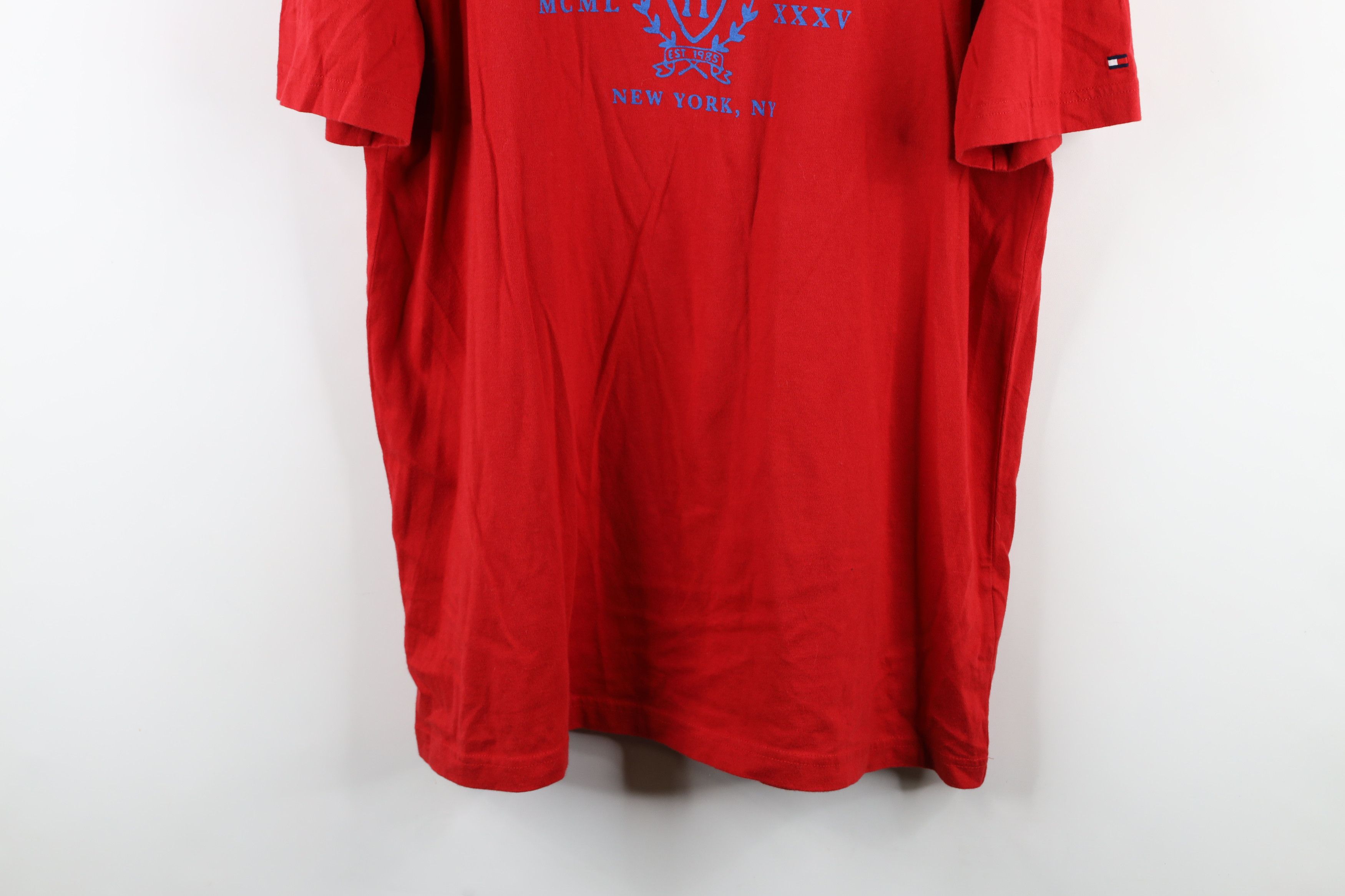 Tommy Hilfiger × Vintage Vintage 90s Y2K Tommy Hilfiger Crest Short Sleeve T-Shirt Size US XL / EU 56 / 4 - 3 Thumbnail