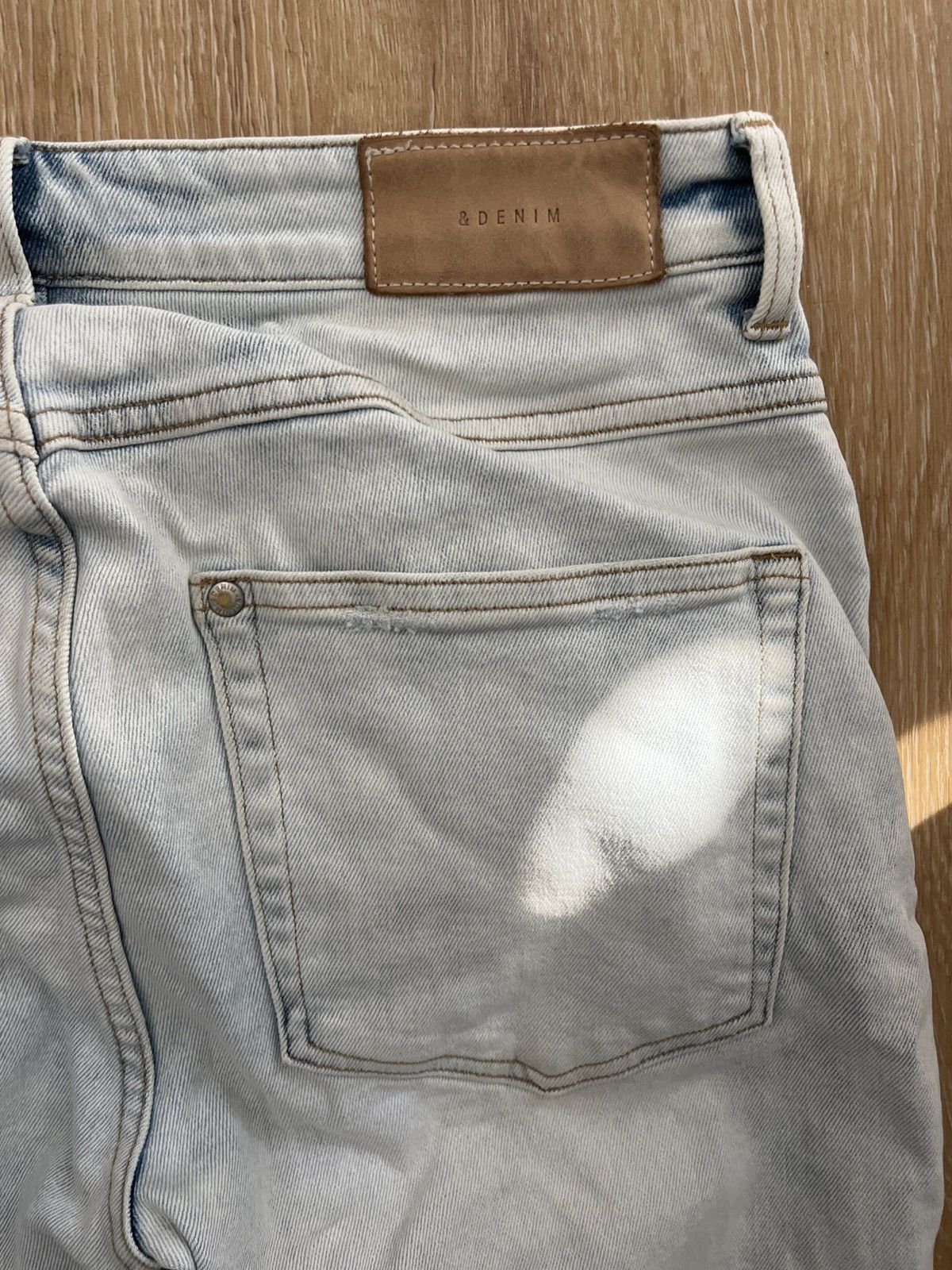 H&M × Vintage Light blue Used H&M Size 32x30 Skinny Denim Pants Size US 32 / EU 48 - 6 Thumbnail