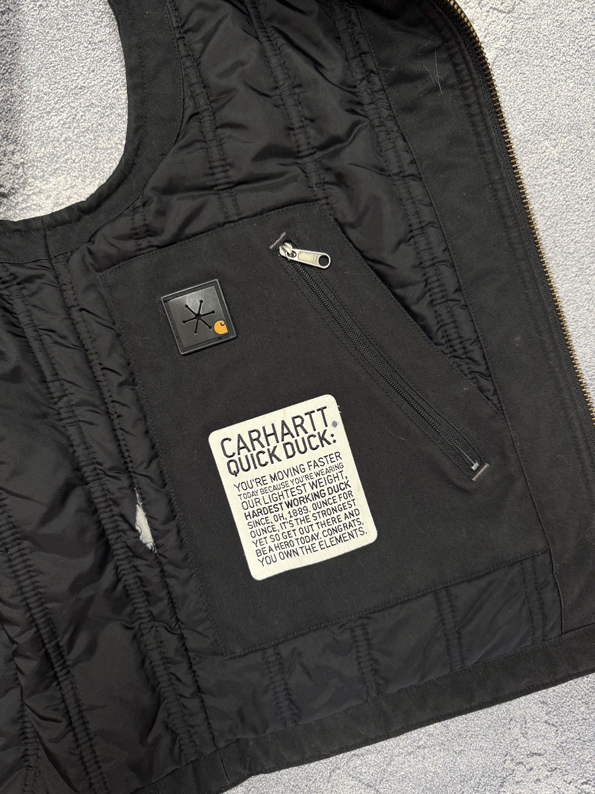 Carhartt Carhartt Custom Quick Duck Black Workwear Vest Size US M / EU 48-50 / 2 - 9 Thumbnail