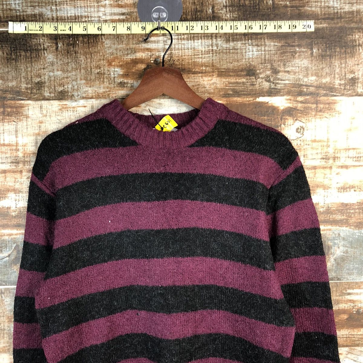 Japanese Brand × Solid and Striped DL Art Wave Stripe japan Purple Knitwear #C601 Size US M / EU 48-50 / 2 - 5 Thumbnail
