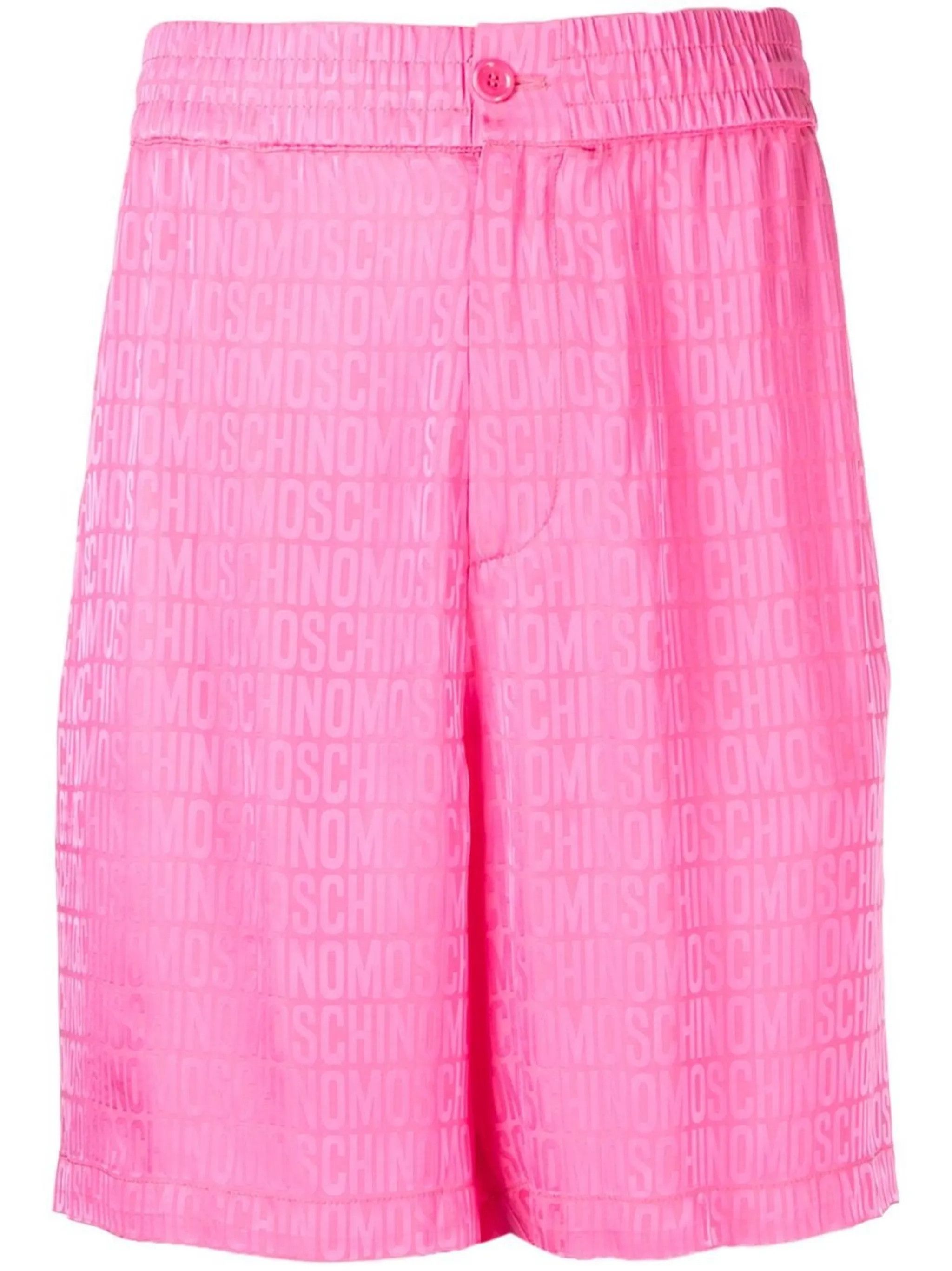 Moschino o1y0225 Logo Short in Pink Size US 32 / EU 48 - 1 Thumbnail