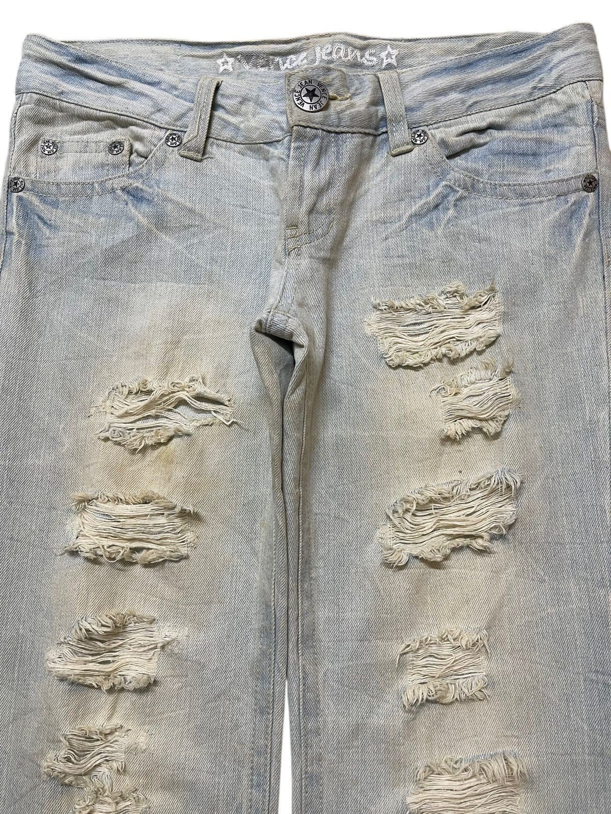 Hysteric Glamour Vintage Japanese Brand Mud Wash Distressed Painted Jeans Size US 32 / EU 48 - 3 Thumbnail