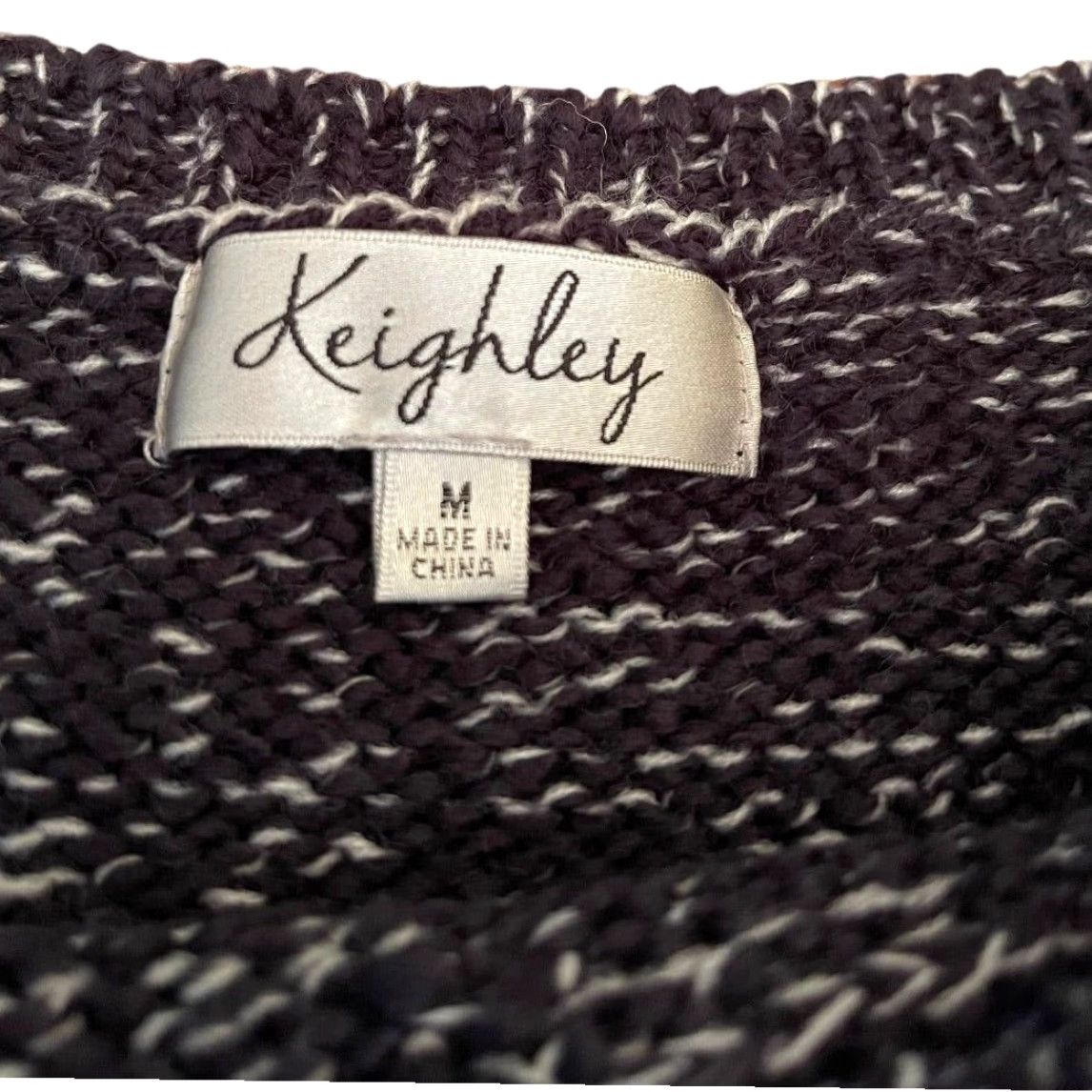 Vintage Keighley Knit Womens Pullover Sweater M Oversized Marled Knit Navy Blue White Wool Blend Pullover Knit Waist Length Medium Womens Modern Vintage Size M / US 6-8 / IT 42-44 - 7 Thumbnail