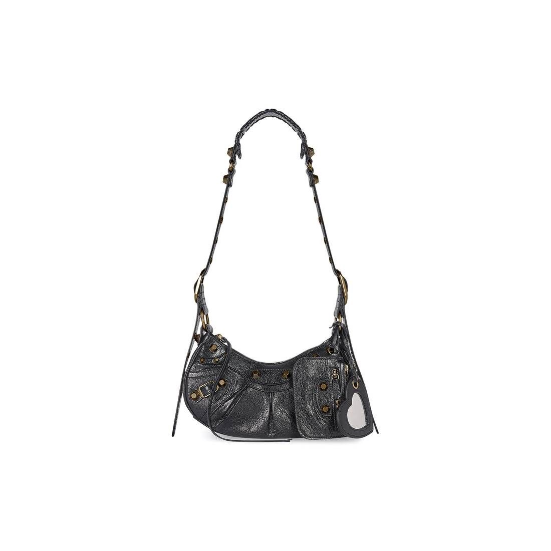 Balenciaga le cagole xs shoulder bag in black arena lambskin leather with antique gold-tone hardware Size ONE SIZE - 1 Thumbnail