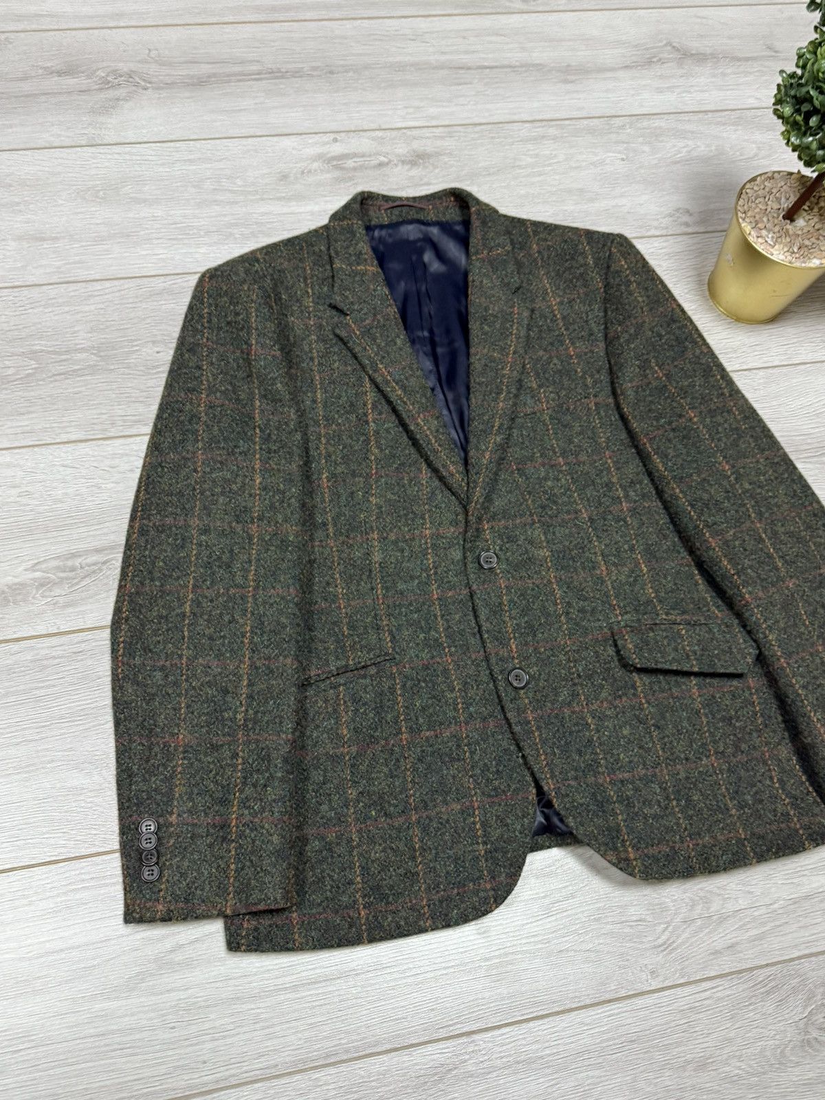 Harris Tweed Harris Tweed wool M&S vintage woven blazer tuxedo 2 buttons Size US M / EU 48-50 / 2 - 1 Thumbnail