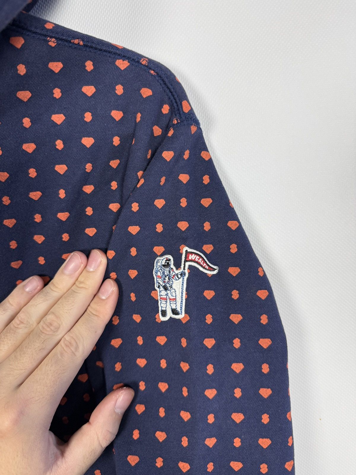 Billionaire Boys Club Billionaire Boys Club Full Zip Hoodie Heart Print Y2K Size M Size US M / EU 48-50 / 2 - 6 Thumbnail