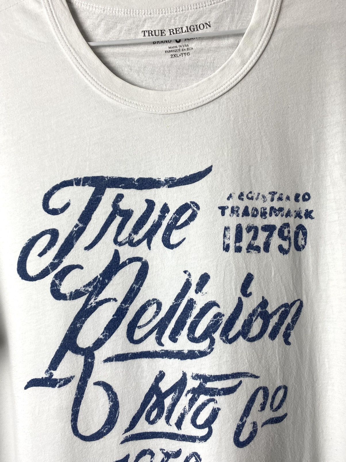 True Religion Vintage True Religion T Shirt Japan Style Hype Y2K Size US XXL / EU 58 / 5 - 3 Thumbnail