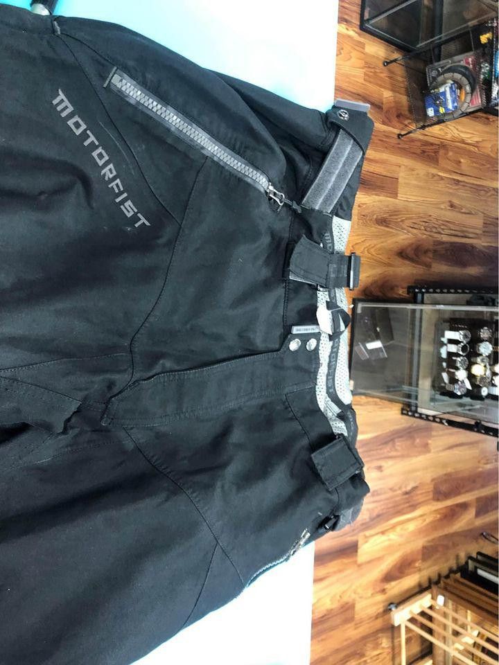 Designer Motofist Black Motorcycle Pants - Mens 2XL Size US 40 / EU 56 - 2 Thumbnail