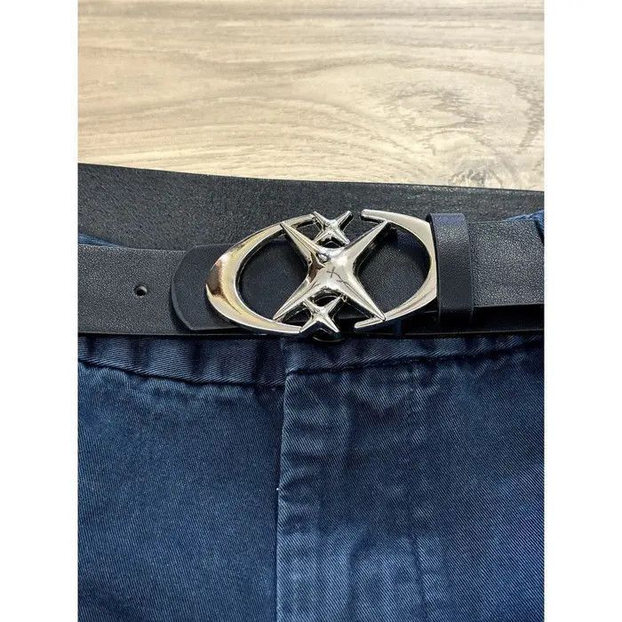 Japanese Brand Black Triple Star Belt Size 30 - 2 Thumbnail