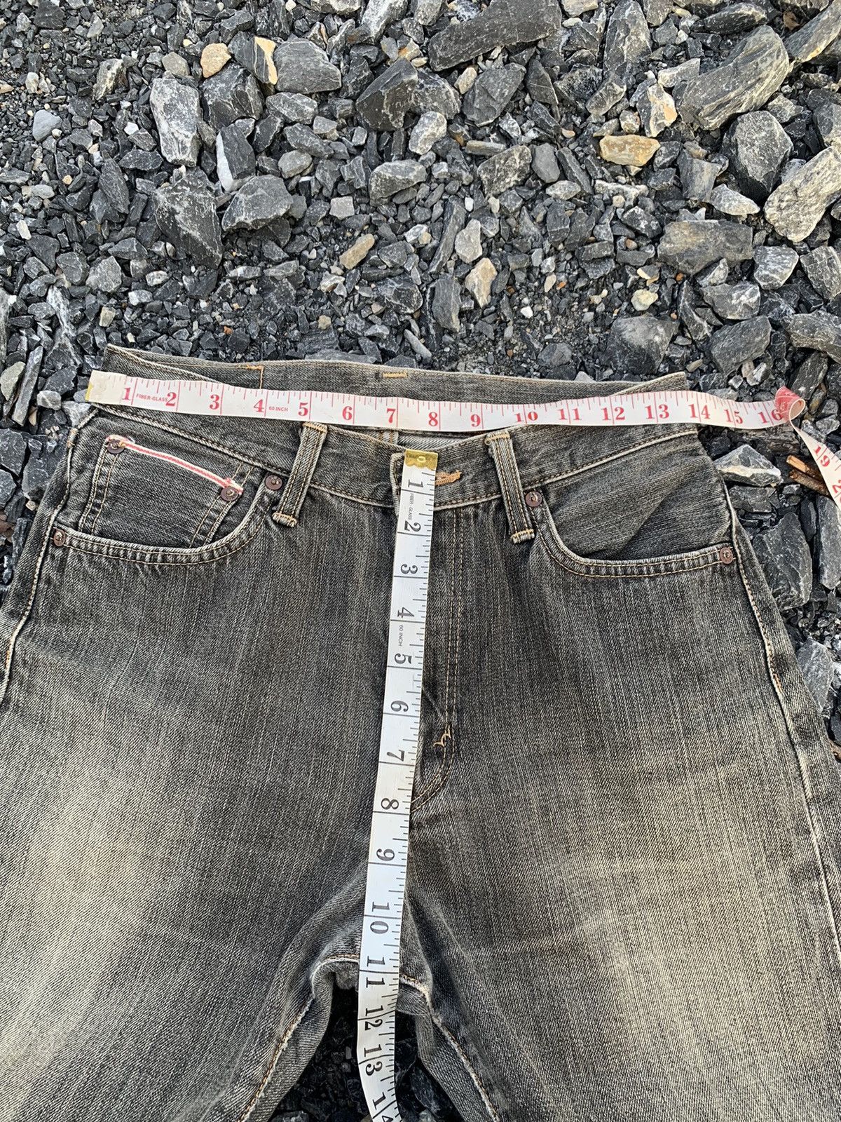 Kapital VINTAGE EDWIN 505s SELVEDGE FADED JAPANESE DISTRESSED DENIM Size US 28 / EU 44 - 20 Thumbnail