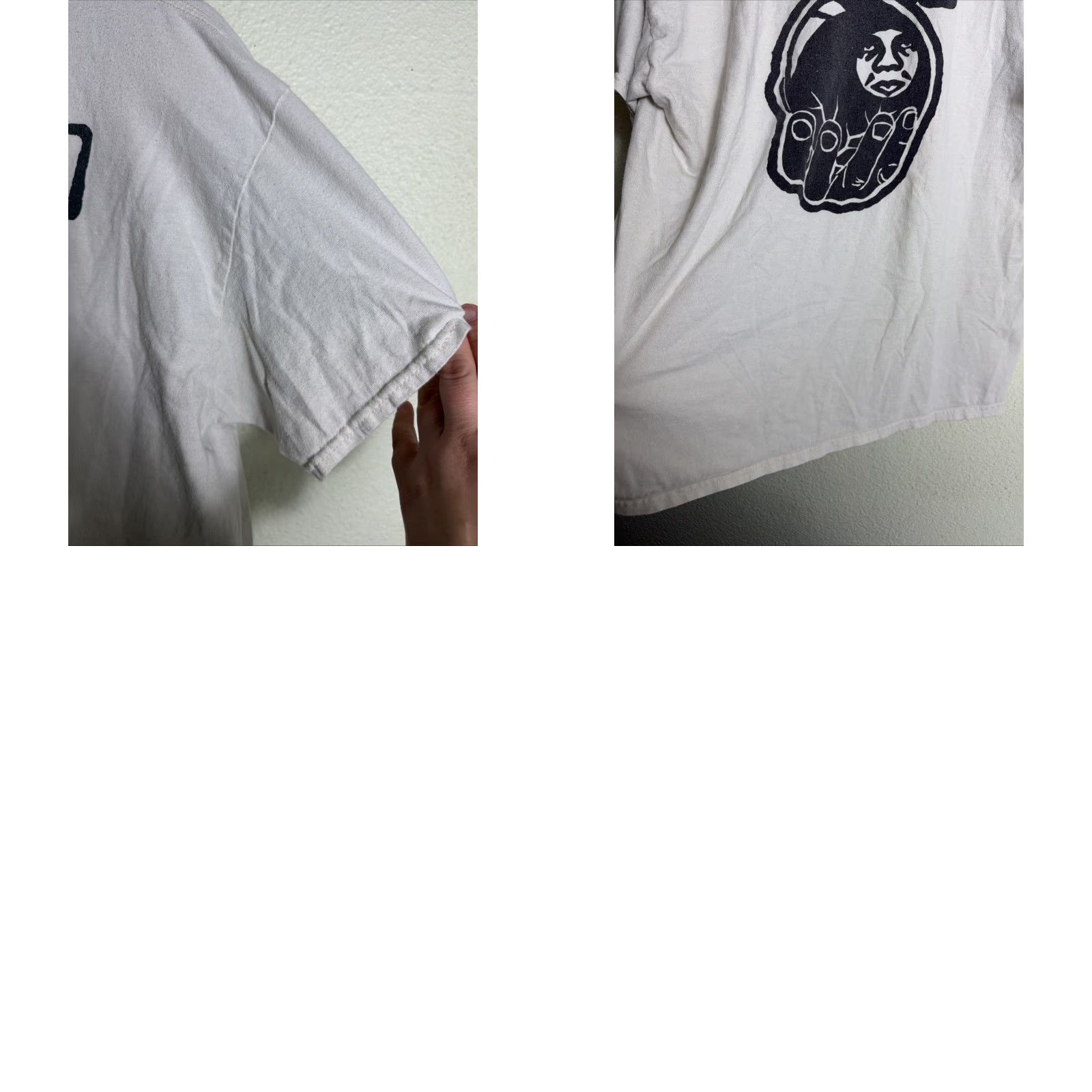 Obey VINTAGE Obey Worldwide Mens XL Short Sleeve White Black T Shirt Cotton Size US XL / EU 56 / 4 - 9 Thumbnail