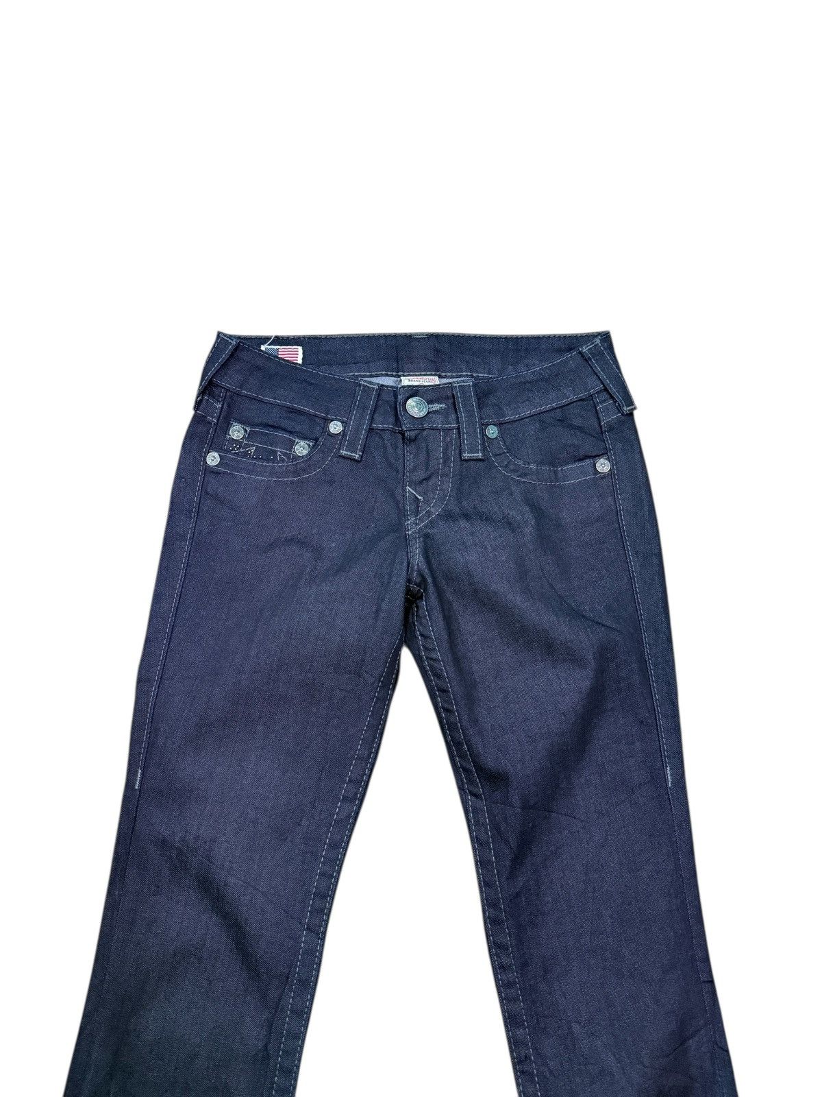 True Religion TRUE RELIGION WORLD TOUR LOW RISE BOT CUT JEANS Size 27" / US 4 / IT 40 - 4 Thumbnail