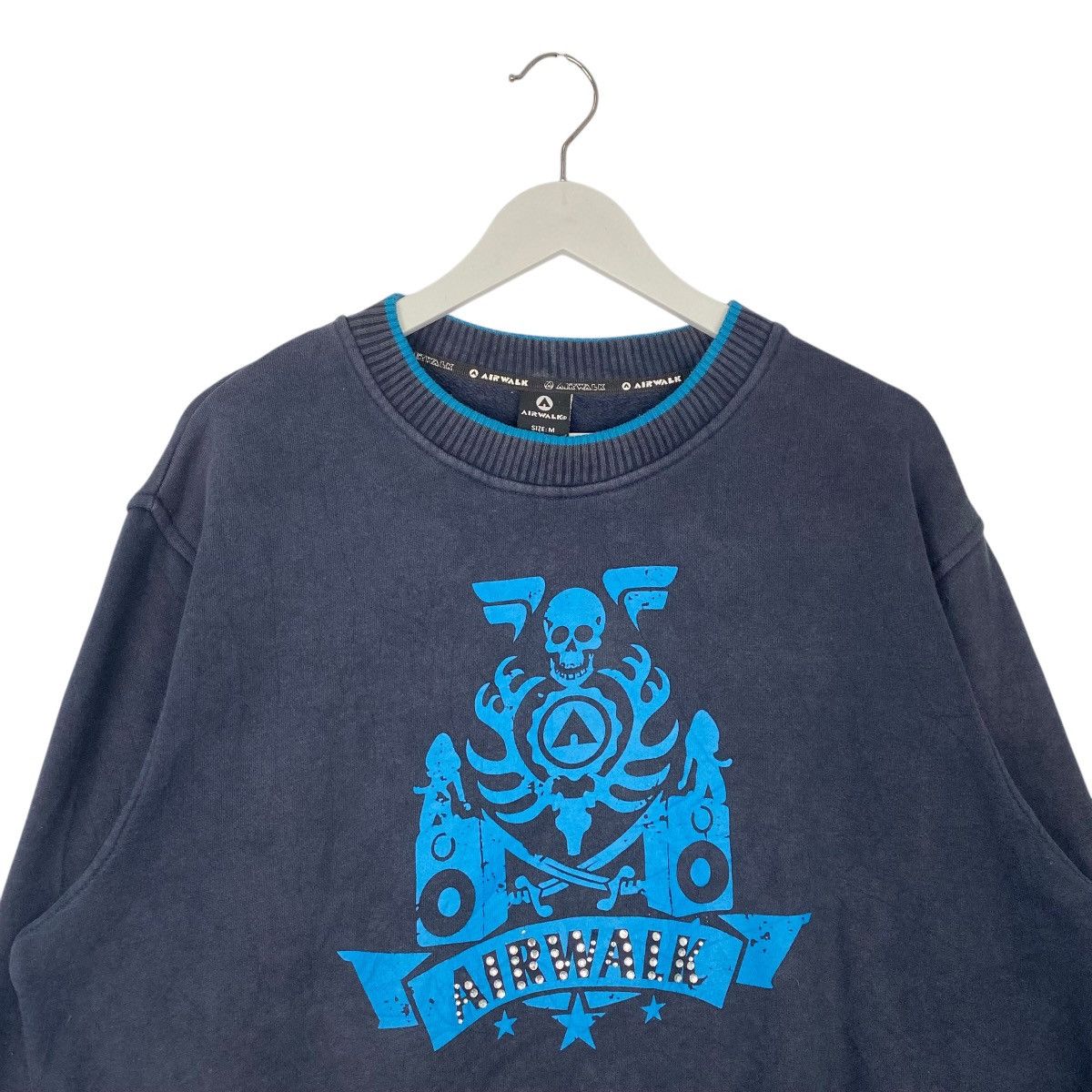 Vintage Vintage Airwalk Skateboard Sweatshirt Crewneck Big Logo Blue Size US M / EU 48-50 / 2 - 4 Thumbnail