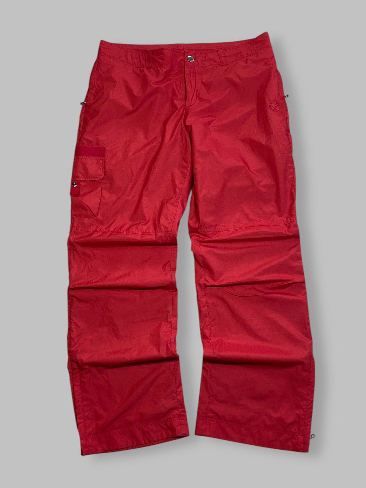 Vintage Vintage Bogner Nylon Red Pants Size 36" / US 14 / IT 50 - 2 Thumbnail