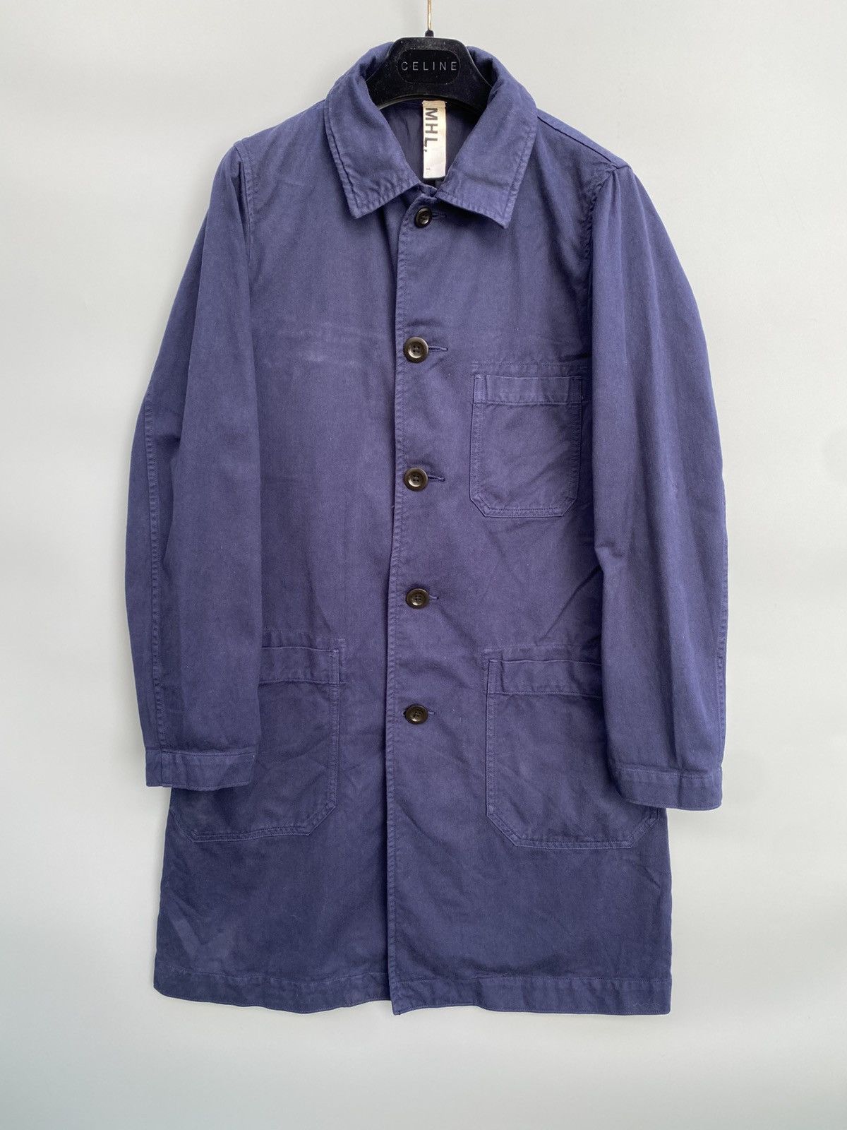 Margaret Howell 90s Margaret Howell Indigo Workwear Coat Size US XS / EU 42 / 0 - 1 Thumbnail