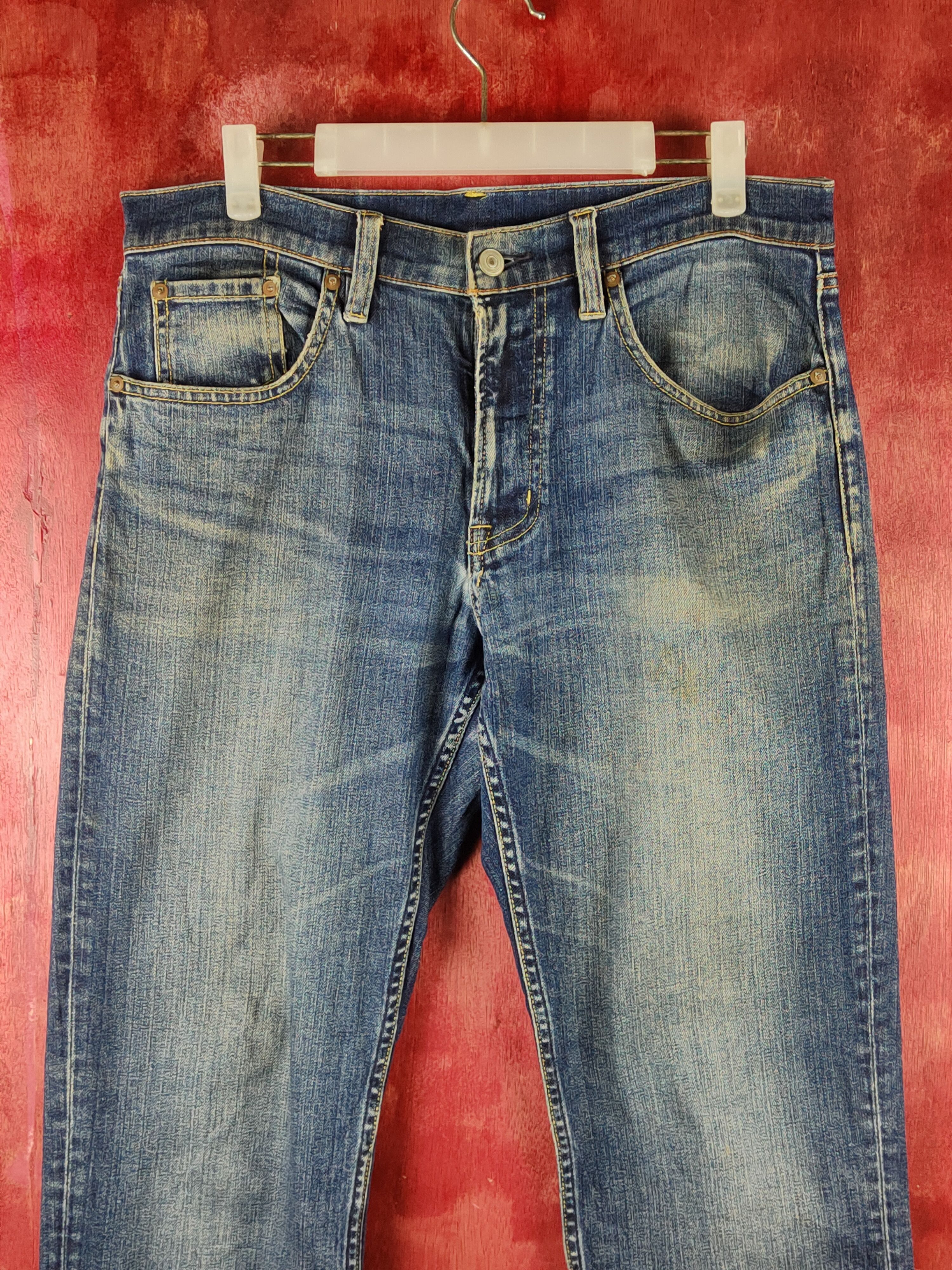 Japanese Brand Japanese Brand Blue Distressed Ripped Jeans #S2335 Size US 32 / EU 48 - 2 Thumbnail