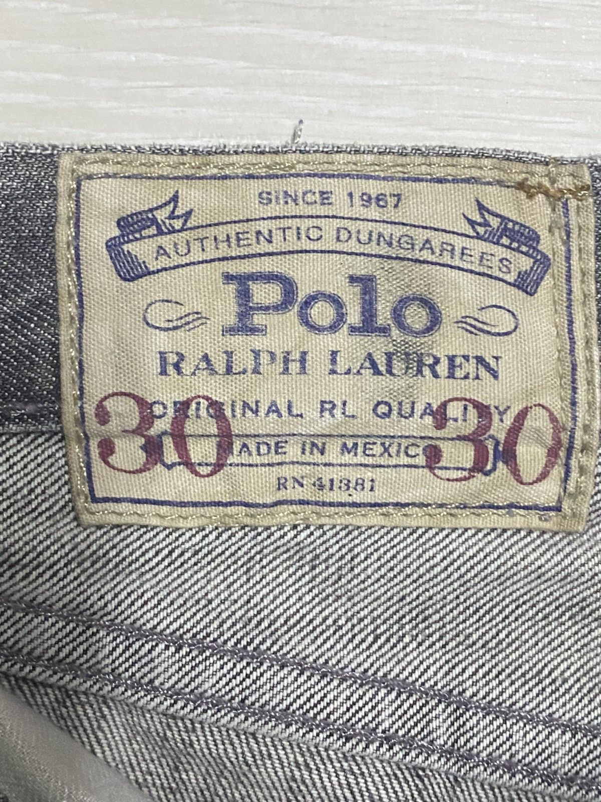 Polo Ralph Lauren Vintage Polo Ralph Lauren Authentic Dungaree Jeans Size US 34 / EU 50 - 11 Thumbnail