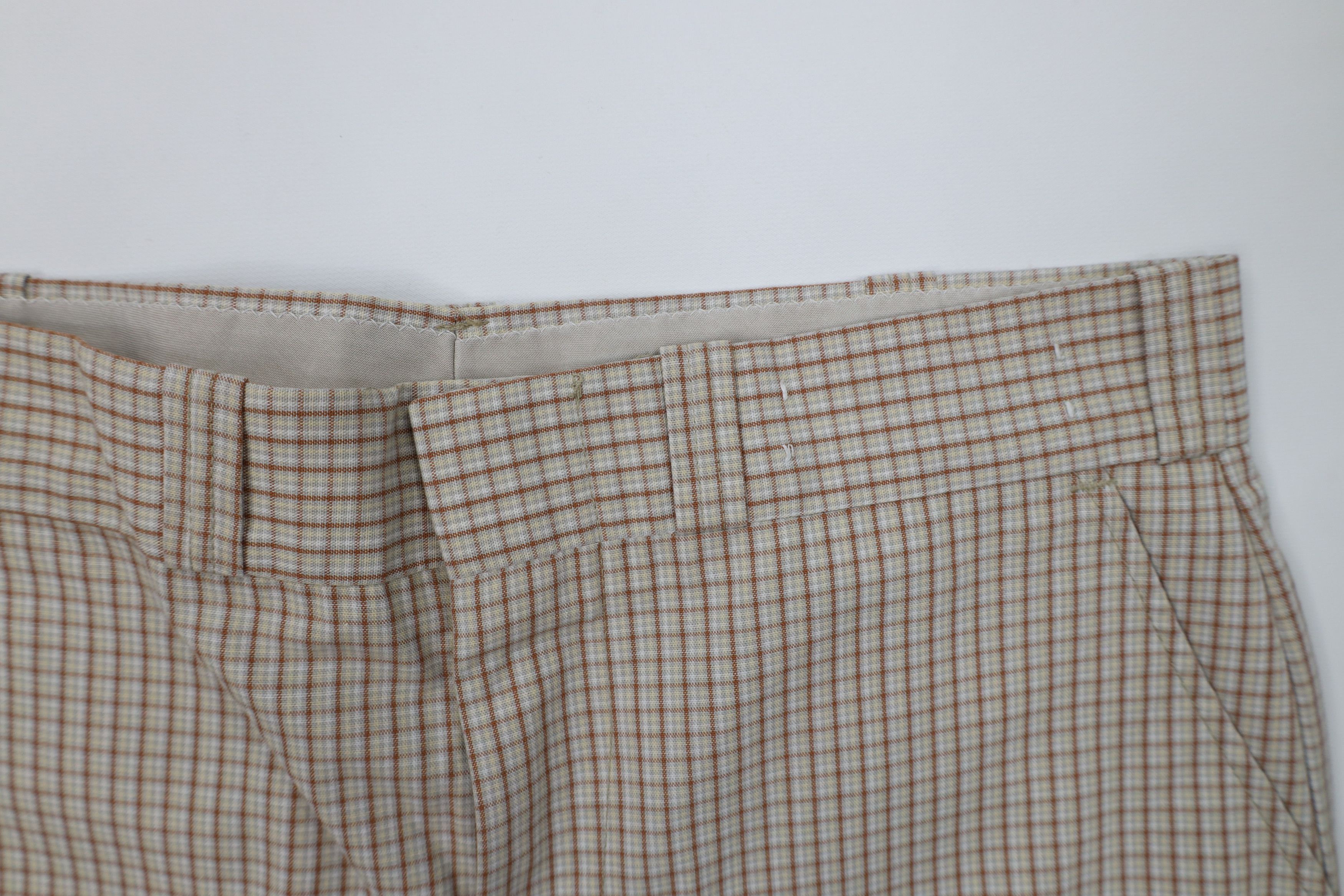 Vintage Vintage 60s 70s Streetwear Wide Leg Chino Pants Plaid USA Size US 34 / EU 50 - 7 Thumbnail