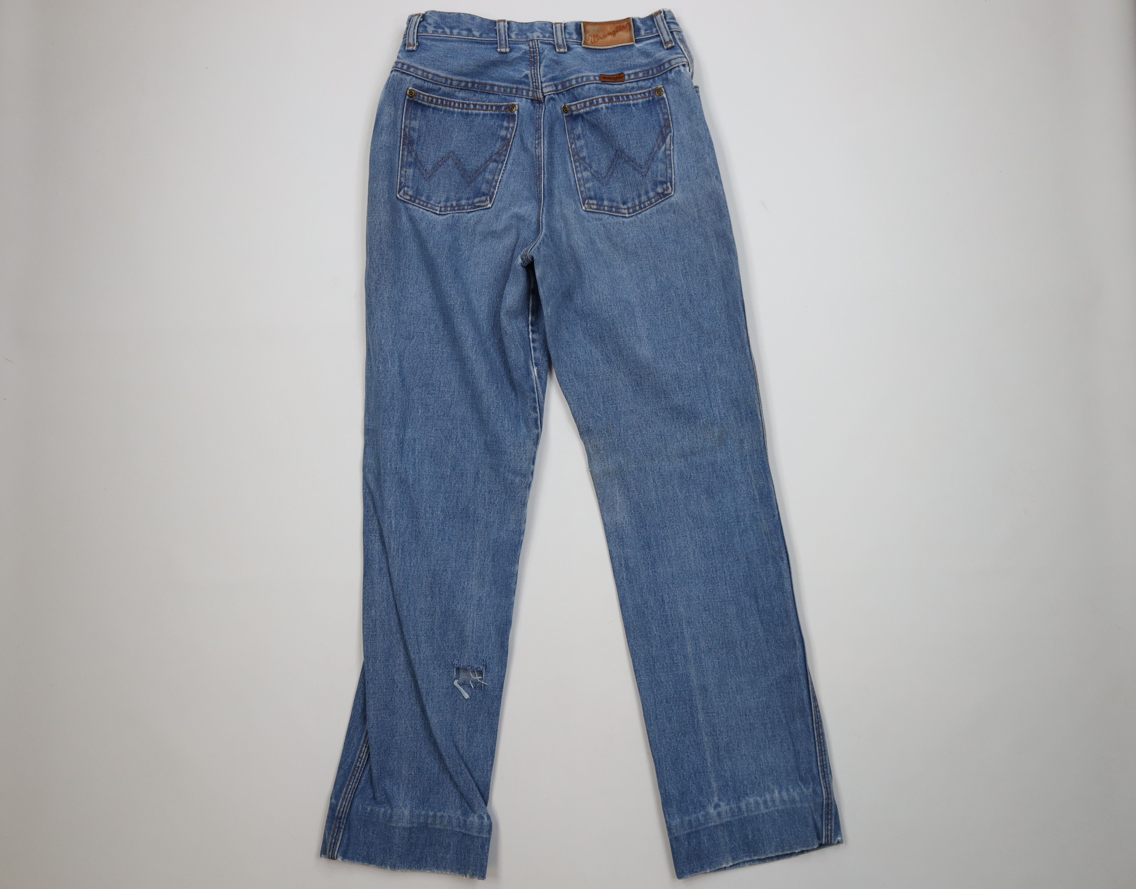 Wrangler Vintage 70s Wrangler Western Straight Leg Jeans Blue USA Size 34" / US 12 / IT 48 - 13 Thumbnail