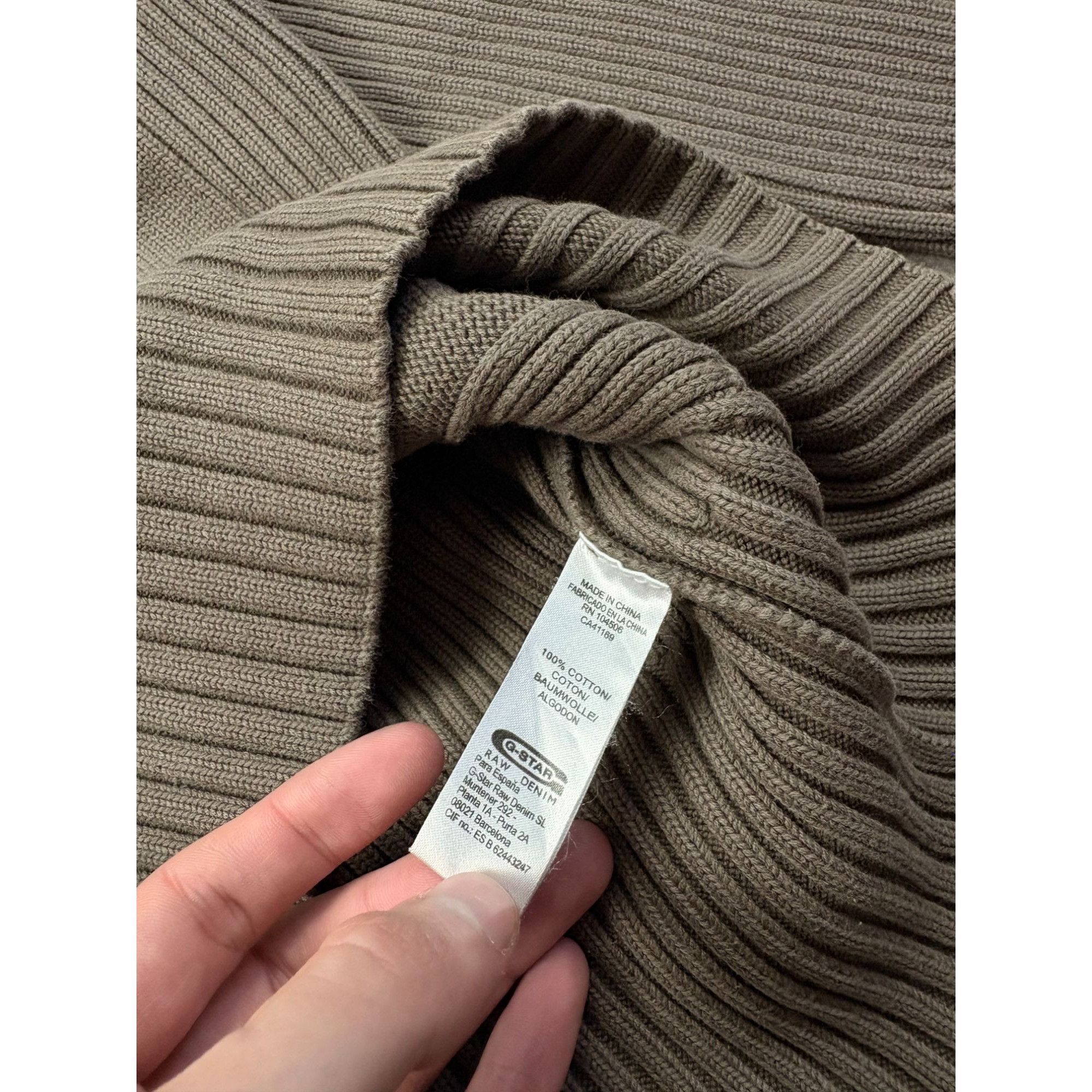 G-Star ARCHIVAL G-STAR RAW "3301" Industrial Knit – Tactical Earth Size US M / EU 48-50 / 2 - 6 Thumbnail