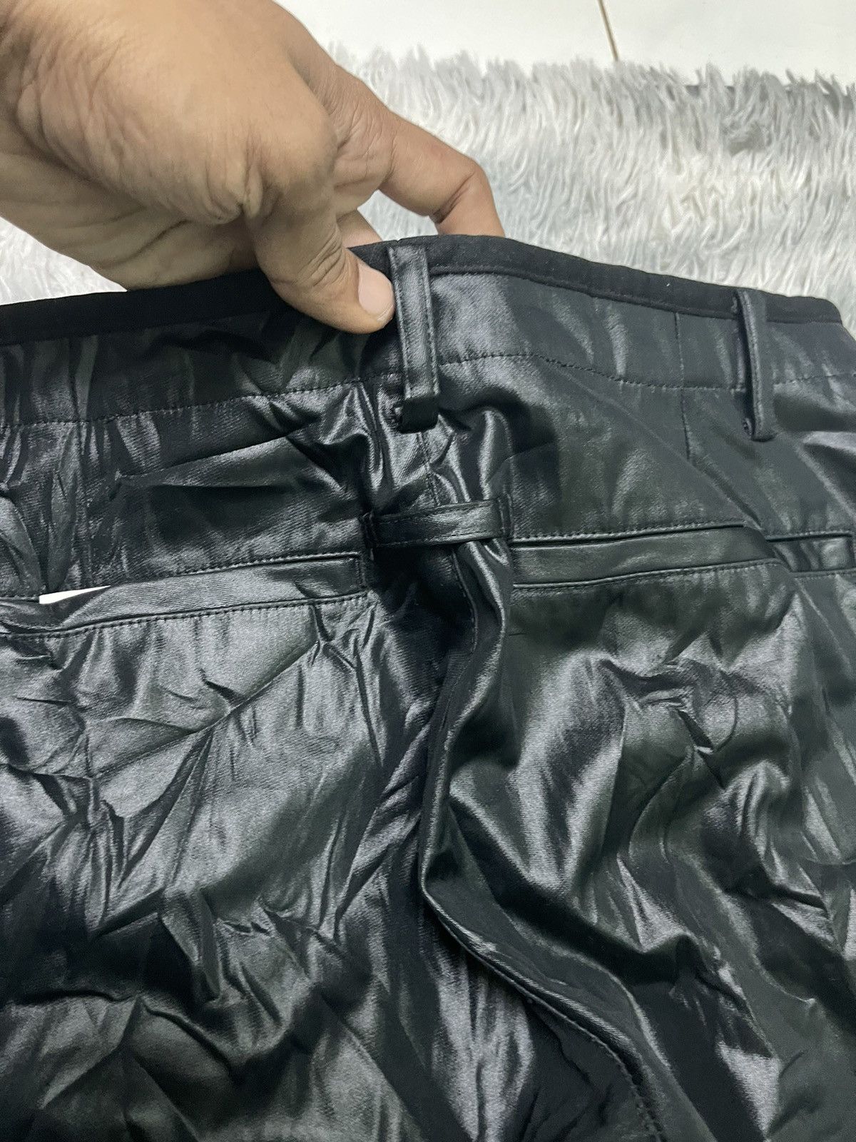 Gaultier Homme Objet 2000s JEAN PAUL GAULTIER SYNTHETIC LEATHER PANT RARE Size 28" / US 6 / IT 42 - 15 Thumbnail