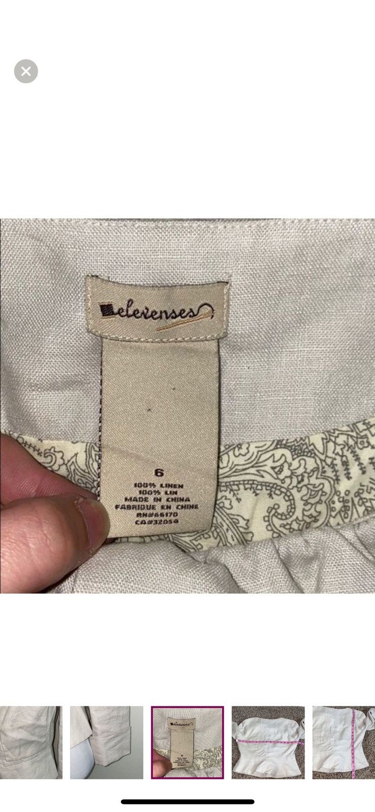 Anthropologie Anthropologie elevenses linen blazer size 6 Size M / US 6-8 / IT 42-44 - 5 Thumbnail