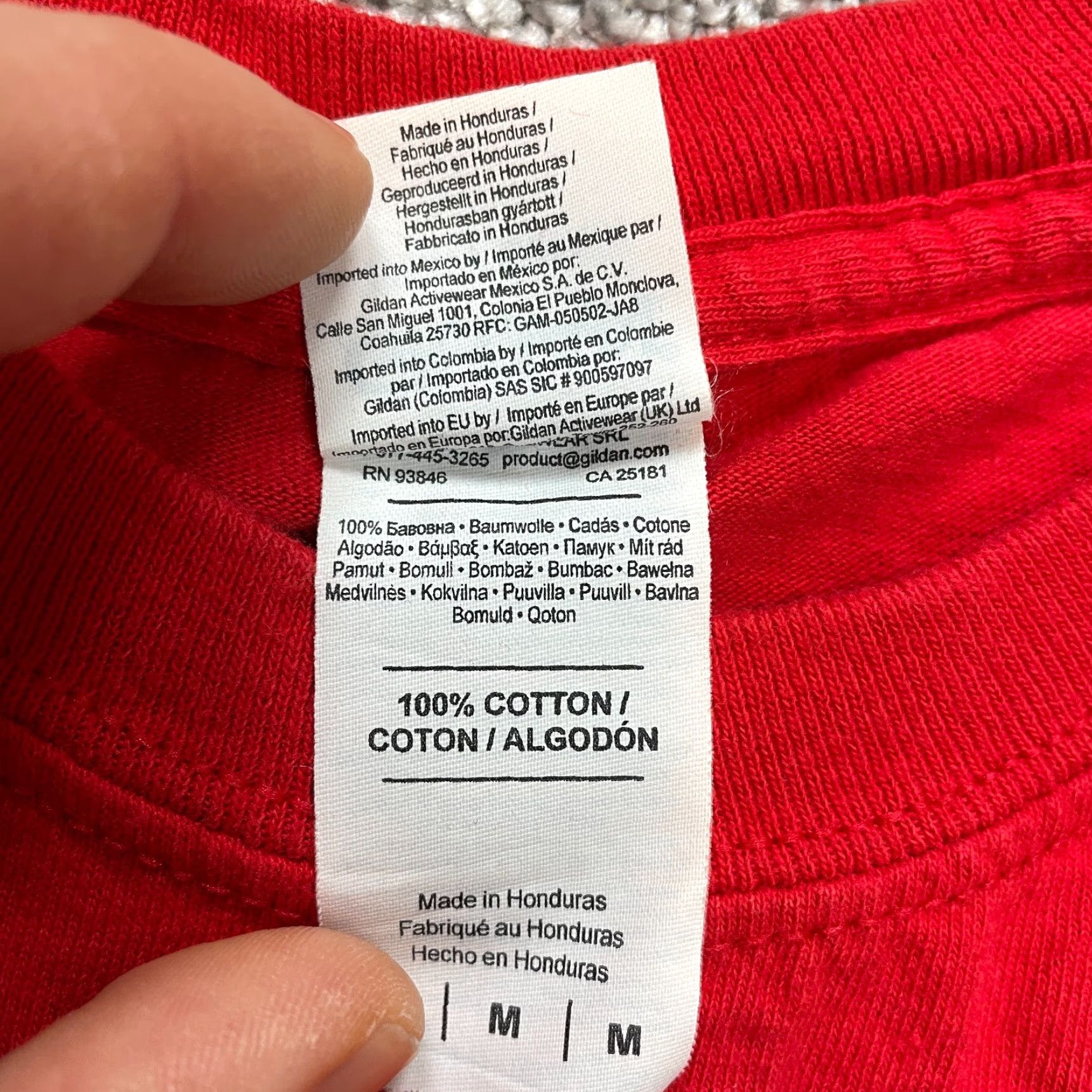 Gildan Gildan Heavy Cotton Shirt M Unisex Adults Red Long Sleeve Crew Neck Souderton Miles Memories 2020-2029 All Seasons Logo Vintage: No Size US M / EU 48-50 / 2 - 5 Thumbnail