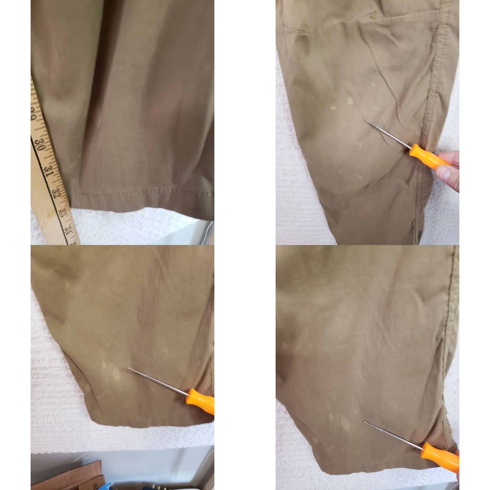 Wrangler Wrangler ATG Men's 36x32 Performance Pant Straight Fit Tan With Belt Size US 36 / EU 52 - 9 Thumbnail