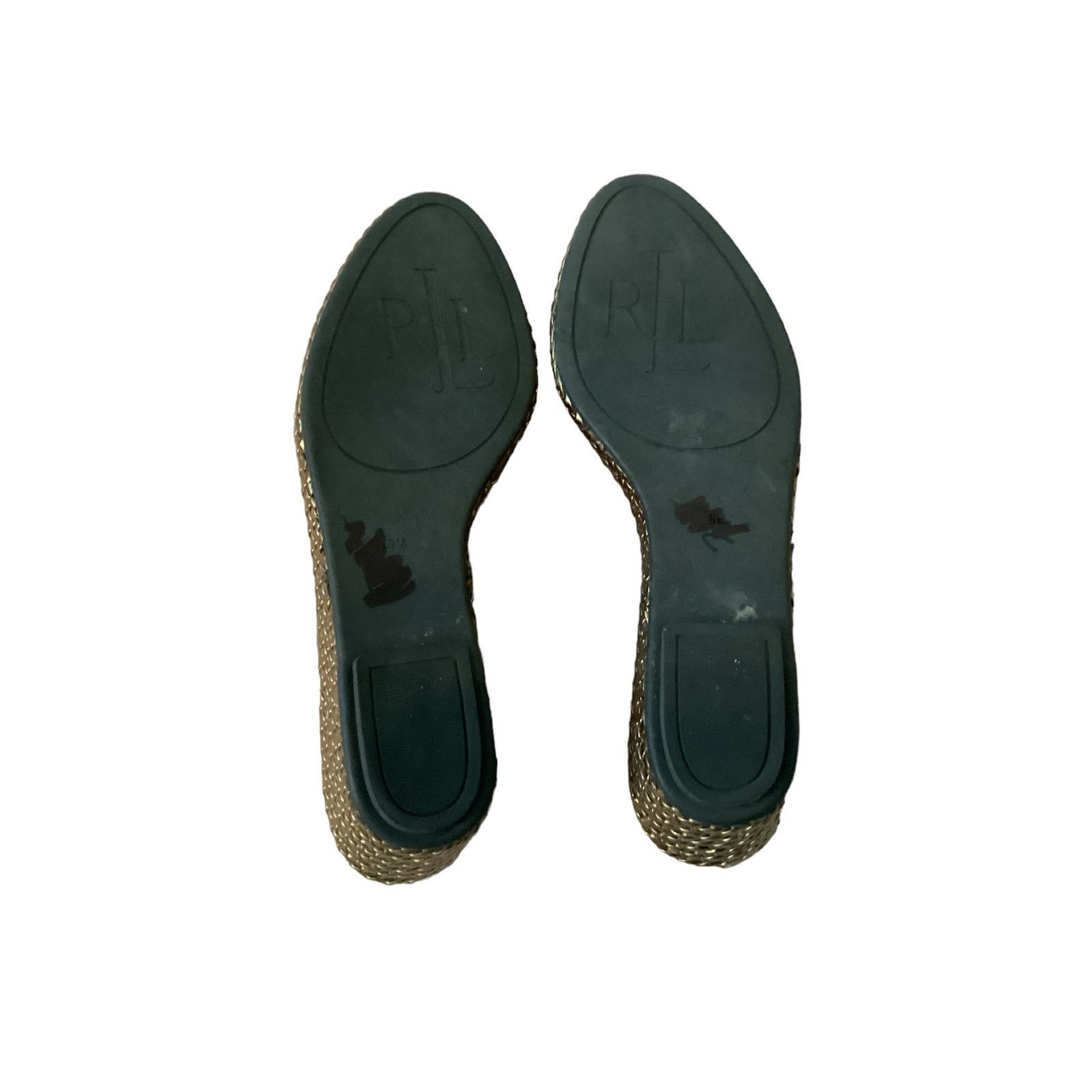 Lauren Ralph Lauren Lauren Ralph Lauren "Cambree" Leather Suede Gold Wedges 9 Size US 9 / IT 39 - 2 Thumbnail