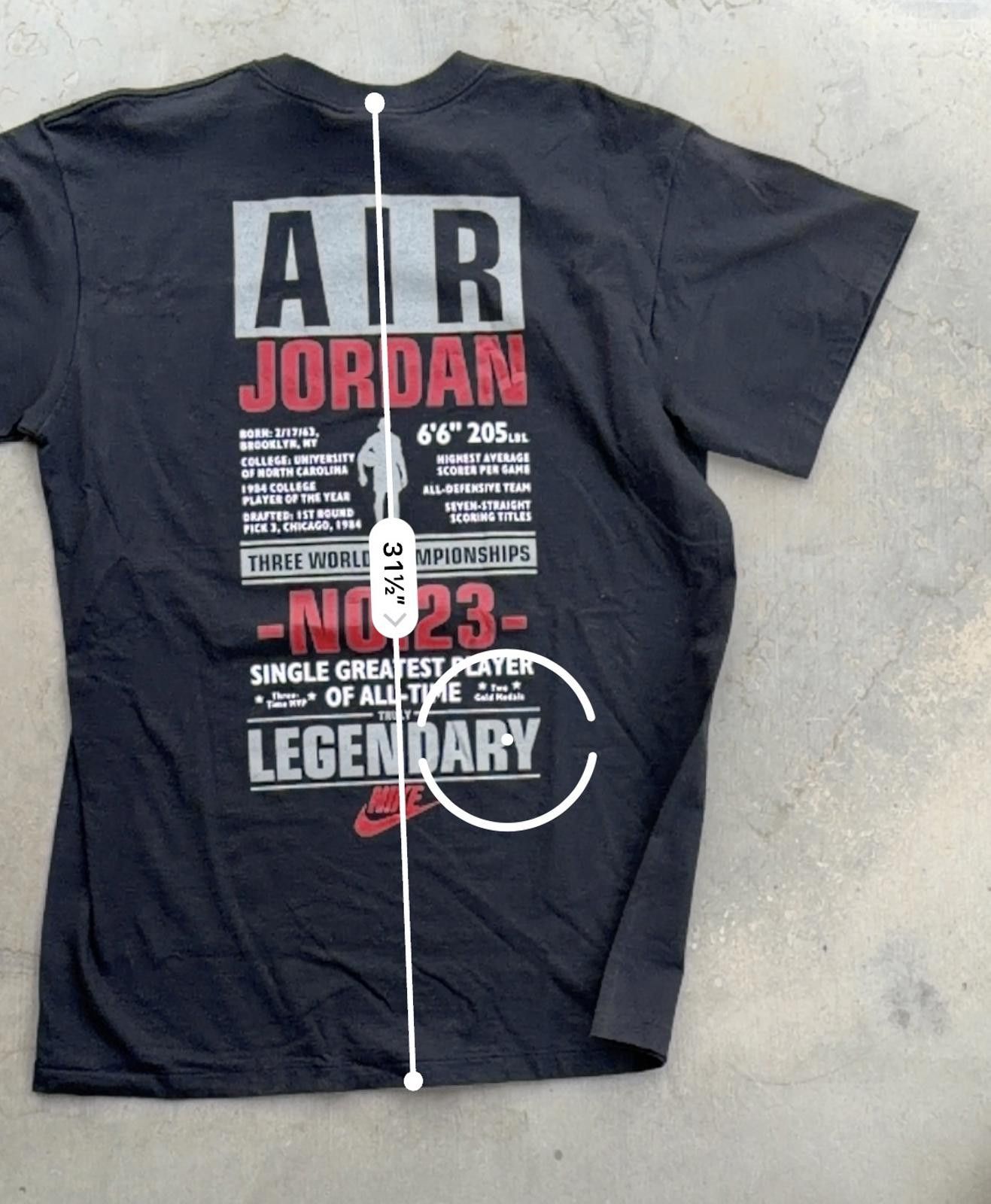 Nike Deadstock 1990s Michael Jordan Nike T-Shirt Vintage Size XL Size US XL / EU 56 / 4 - 8 Thumbnail