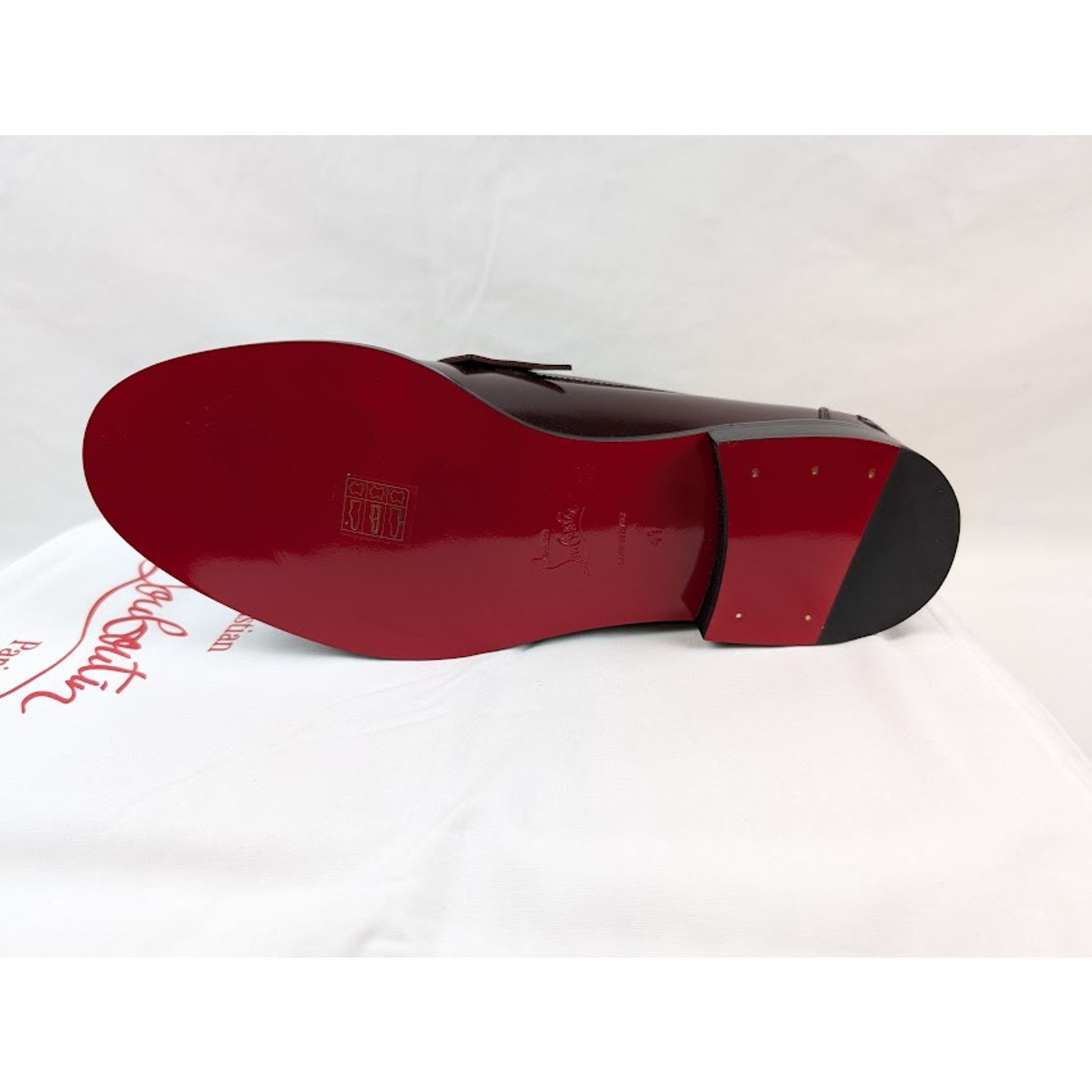 Christian Louboutin o1rshd1 Penny Flat Shoes in Bordeaux Size US 9 / EU 42 - 6 Thumbnail