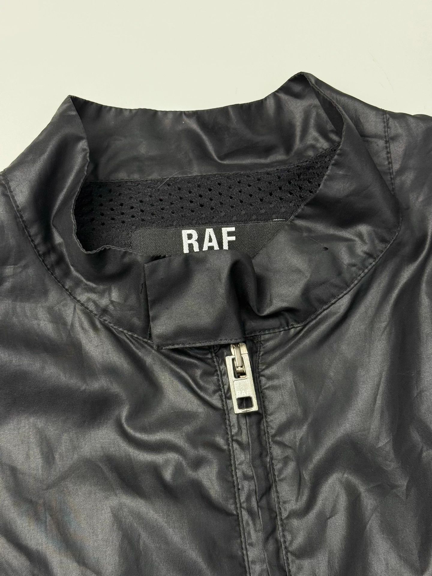 Raf Simons RAF SIMONS Black Waxed Leather Moto Jacket 50 Size US M / EU 48-50 / 2 - 7 Thumbnail