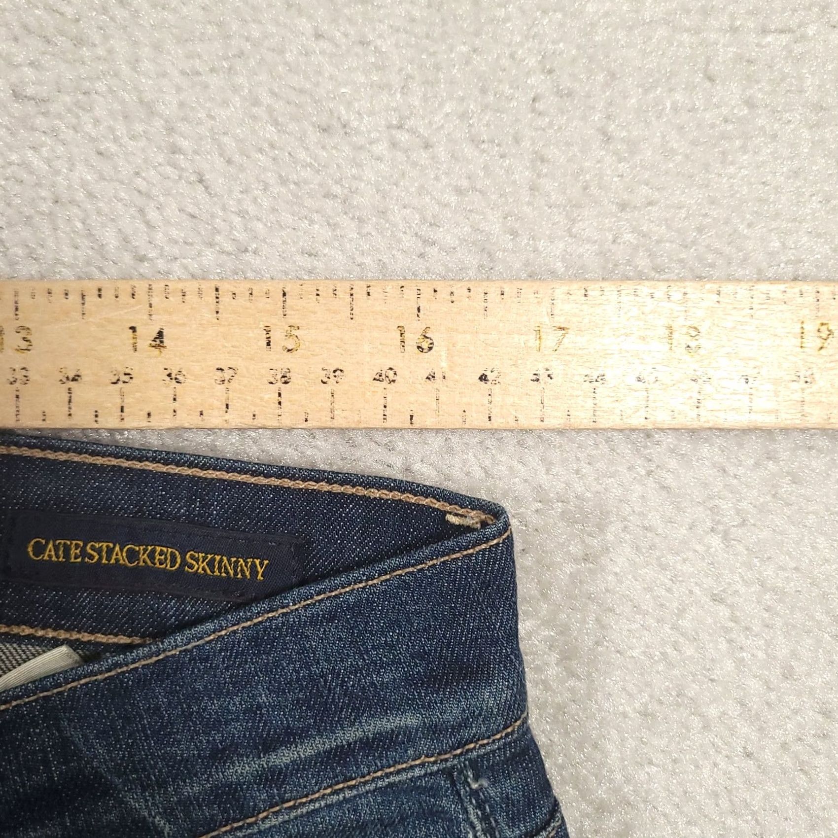 Lucky Brand Lucky Brand Cate Stacked Skinny Jeans Size 12/31 Medium Wash Denim Jeans Womens Slim Stretch 5-Pocket Inseam 30 in Blue Size 34" / US 12 / IT 48 - 4 Thumbnail