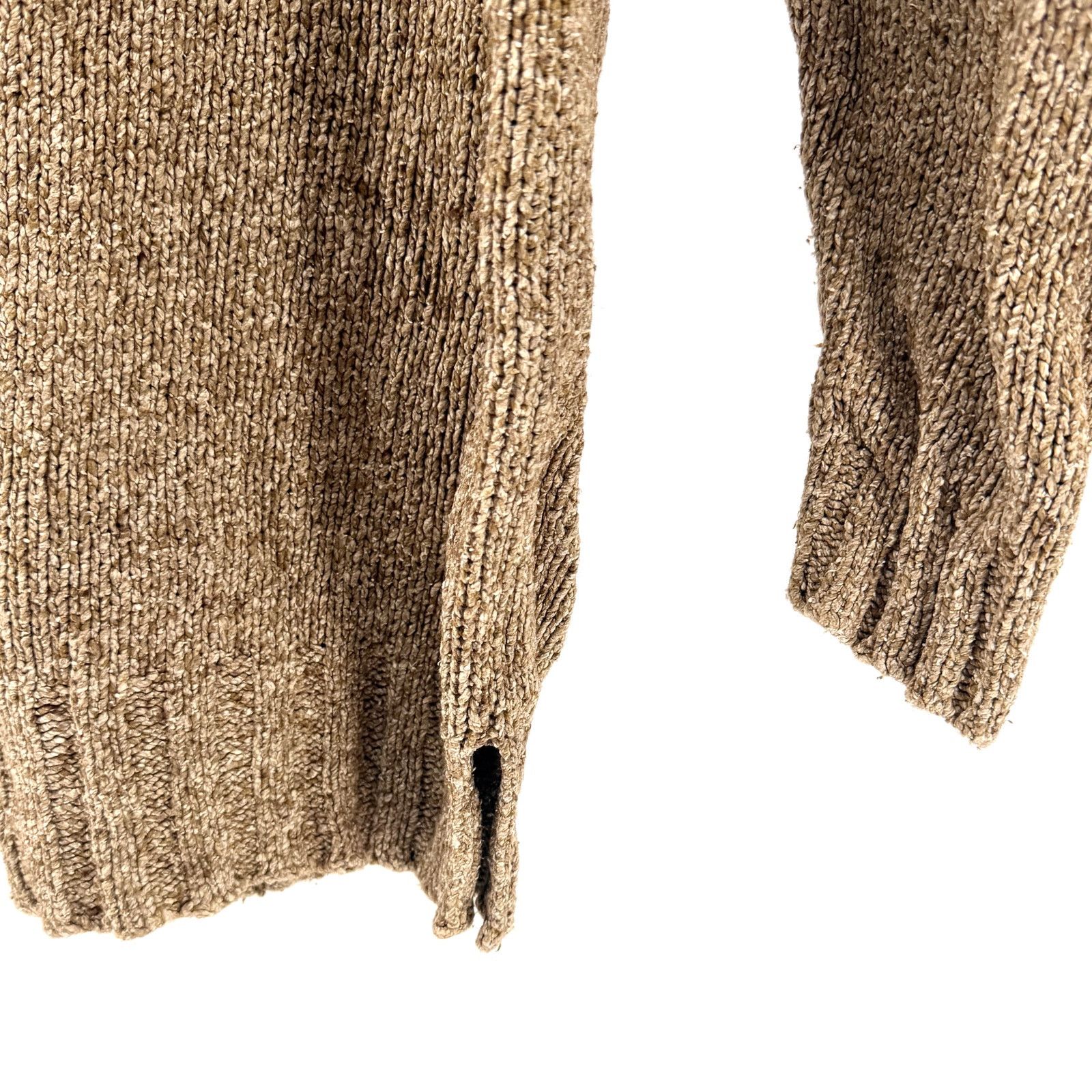 Eddie Bauer Vintage 90s Tan Red Fair Isle Reindeer Silk Blend Sweater Size XS / US 0-2 / IT 36-38 - 4 Thumbnail