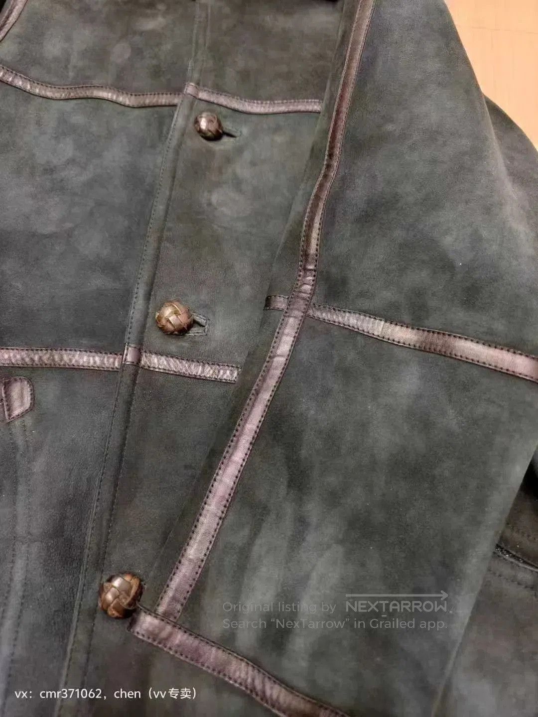 Visvim Black Suede Leather Trim Heavy Coat Size M. Size US M / EU 48-50 / 2 - 3 Thumbnail