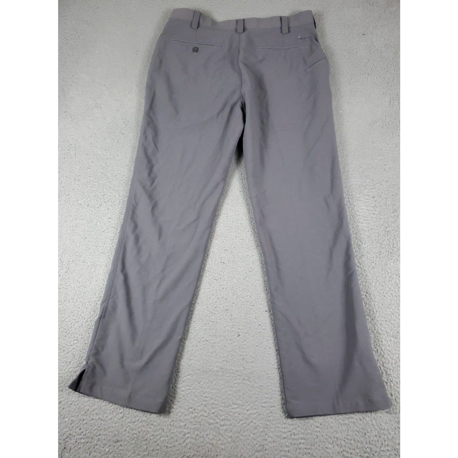 Under Armour Under Armour Chino Pants Mens 34x32 Gray Flat Front Golf Trousers Size US 34 / EU 50 - 6 Thumbnail