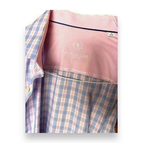 Other Bugatchi Uomo Mens Size M Button Down Shirt Blue Pink Classi Size US M / EU 48-50 / 2 - 3 Thumbnail