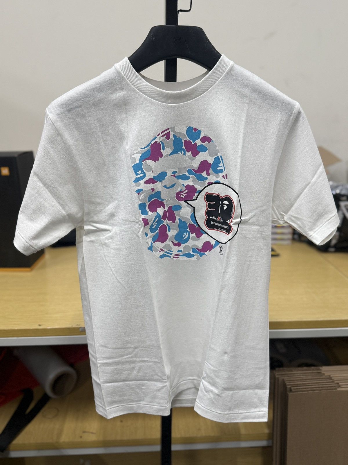 Bape BAPE Store Yokohama Bape 30th Anniversary Ape Head Tee NWT Size US M / EU 48-50 / 2 - 1 Thumbnail