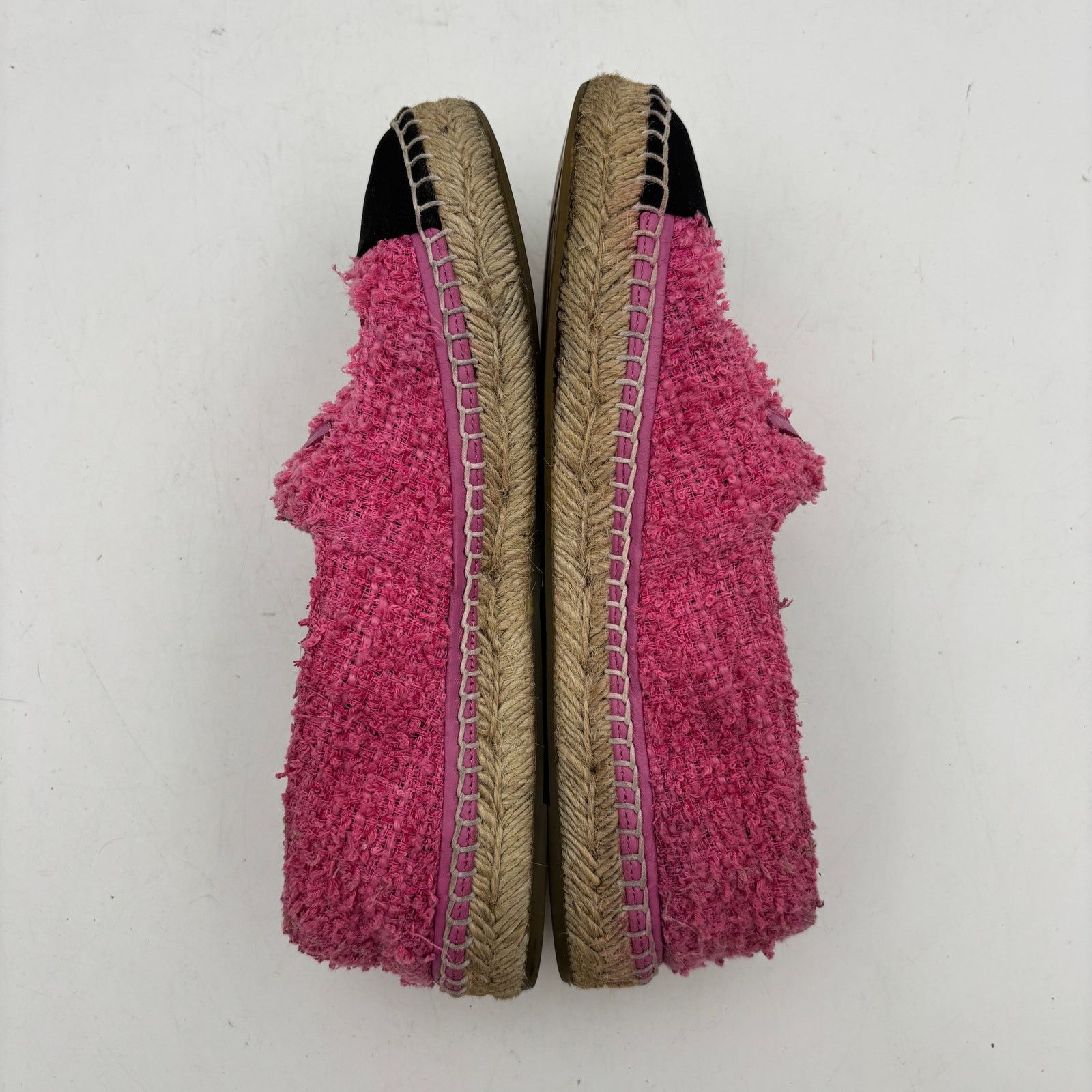 Chanel Chanel CC Pink Tweed Espadrilles Cap Toe Women's 39 US 8 Size US 8 / IT 38 - 6 Thumbnail