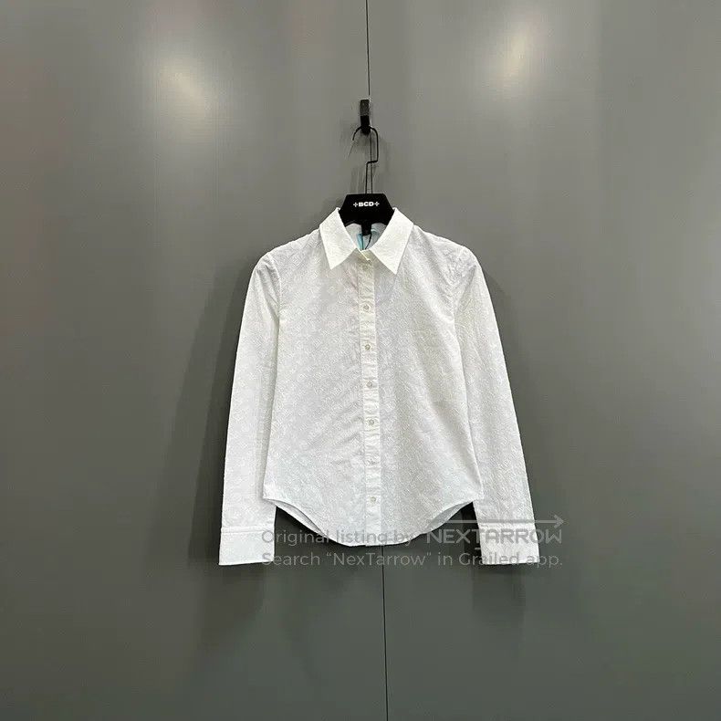 Louis Vuitton Louis Vuitton White full-print presbyopic shirt Size XXS / US 00 / IT 34 - 1 Thumbnail
