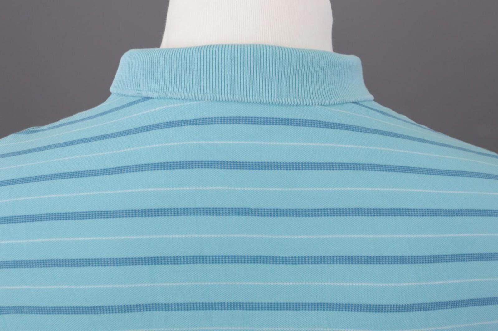 Lacoste Lacoste Blue Striped Short Sleeve Polo Shirt Size 8 / 3XL Size US XXL / EU 58 / 5 - 11 Thumbnail