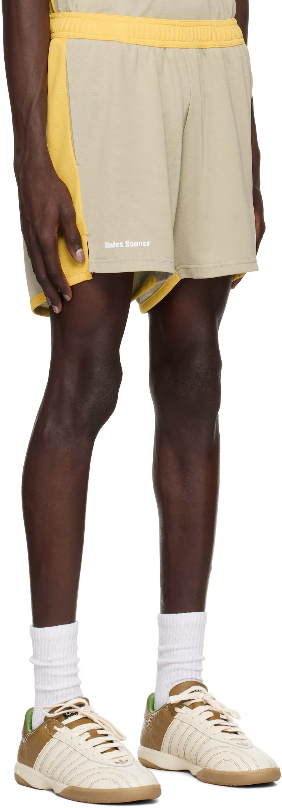 Wales Bonner o1h1sh10525 Home Jersey Shorts in Beige Size US 34 / EU 50 - 4 Thumbnail
