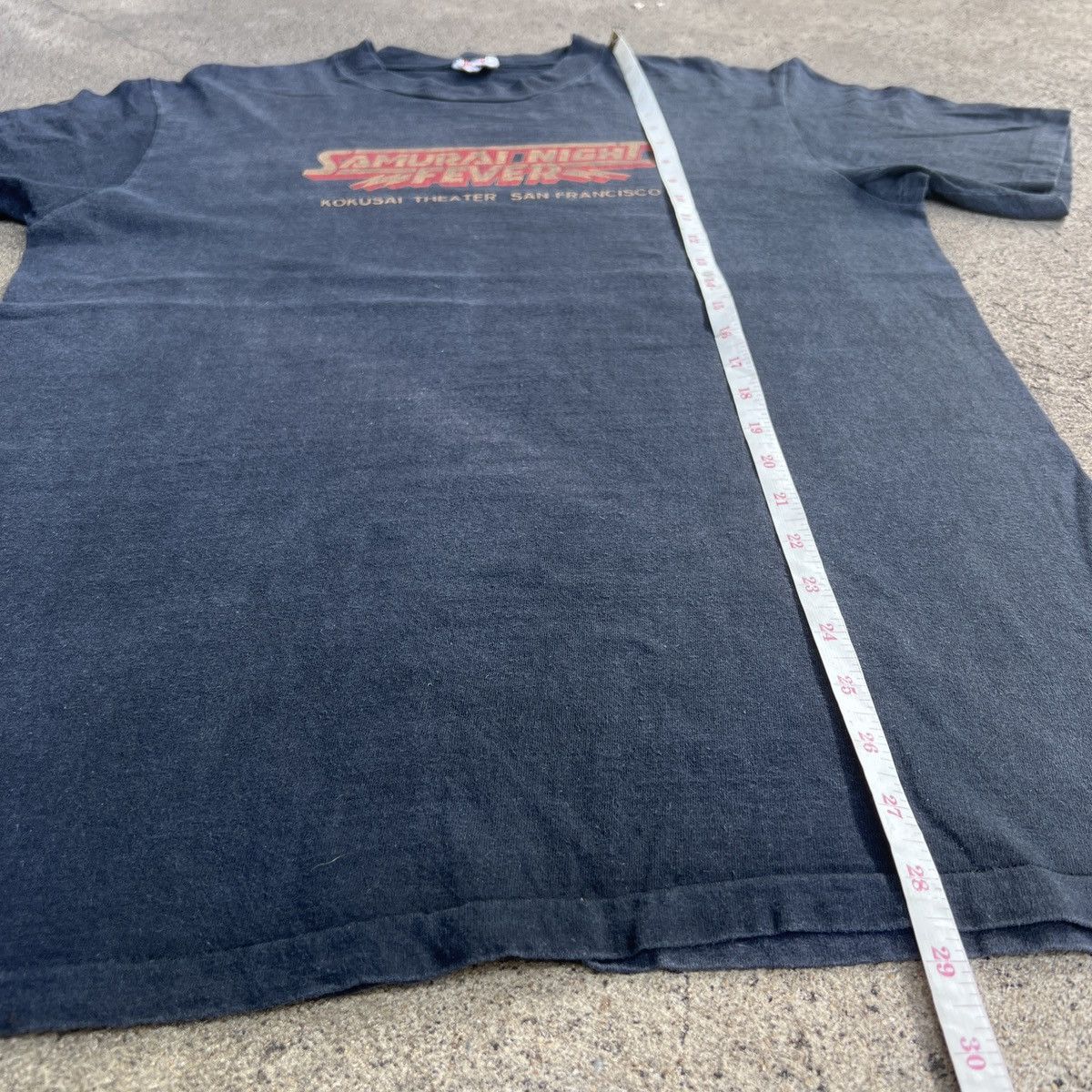 Vintage Rare 80s Samurai Night Fever comedy TV show Movie Tee Faded Size US L / EU 52-54 / 3 - 6 Thumbnail