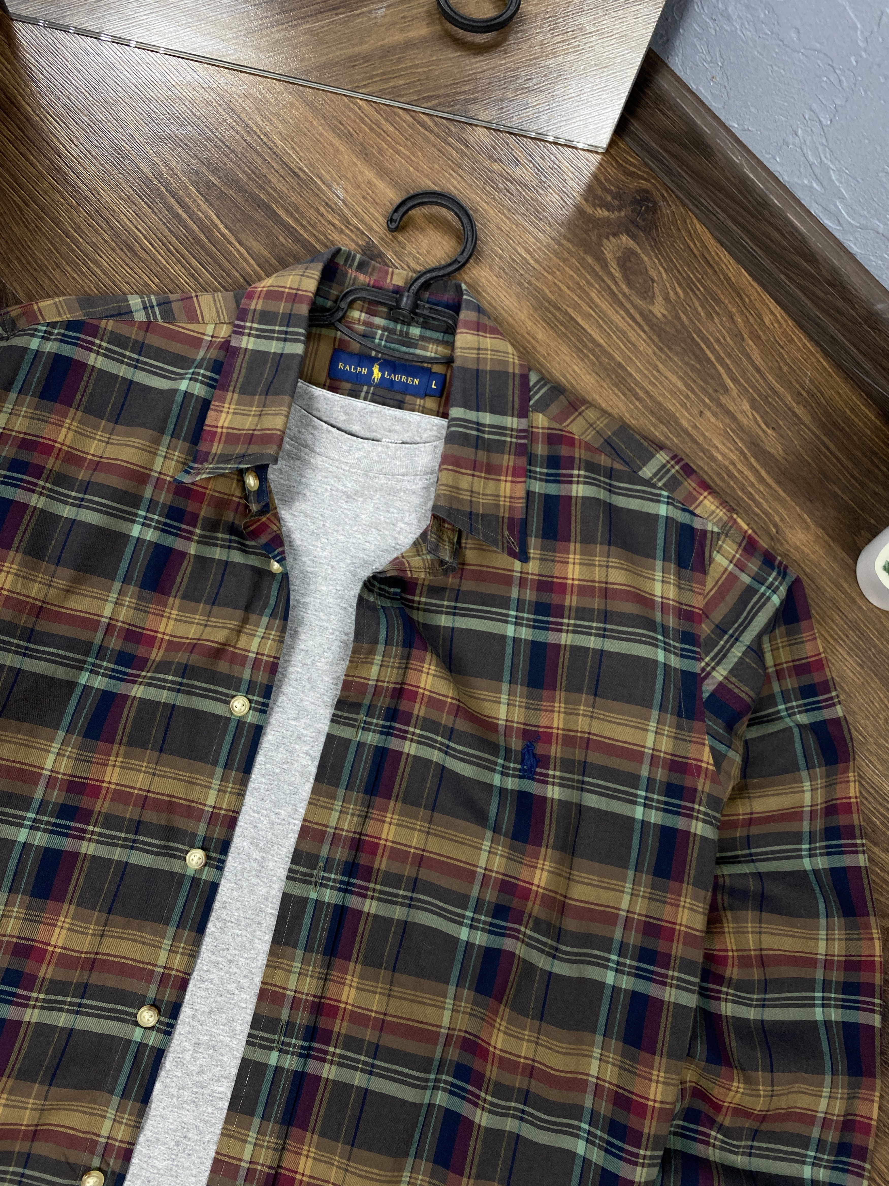 Polo Ralph Lauren × Ralph Lauren Polo Ralph Lauren vintage plaid long sleeve shirt y2k Size US L / EU 52-54 / 3 - 2 Thumbnail